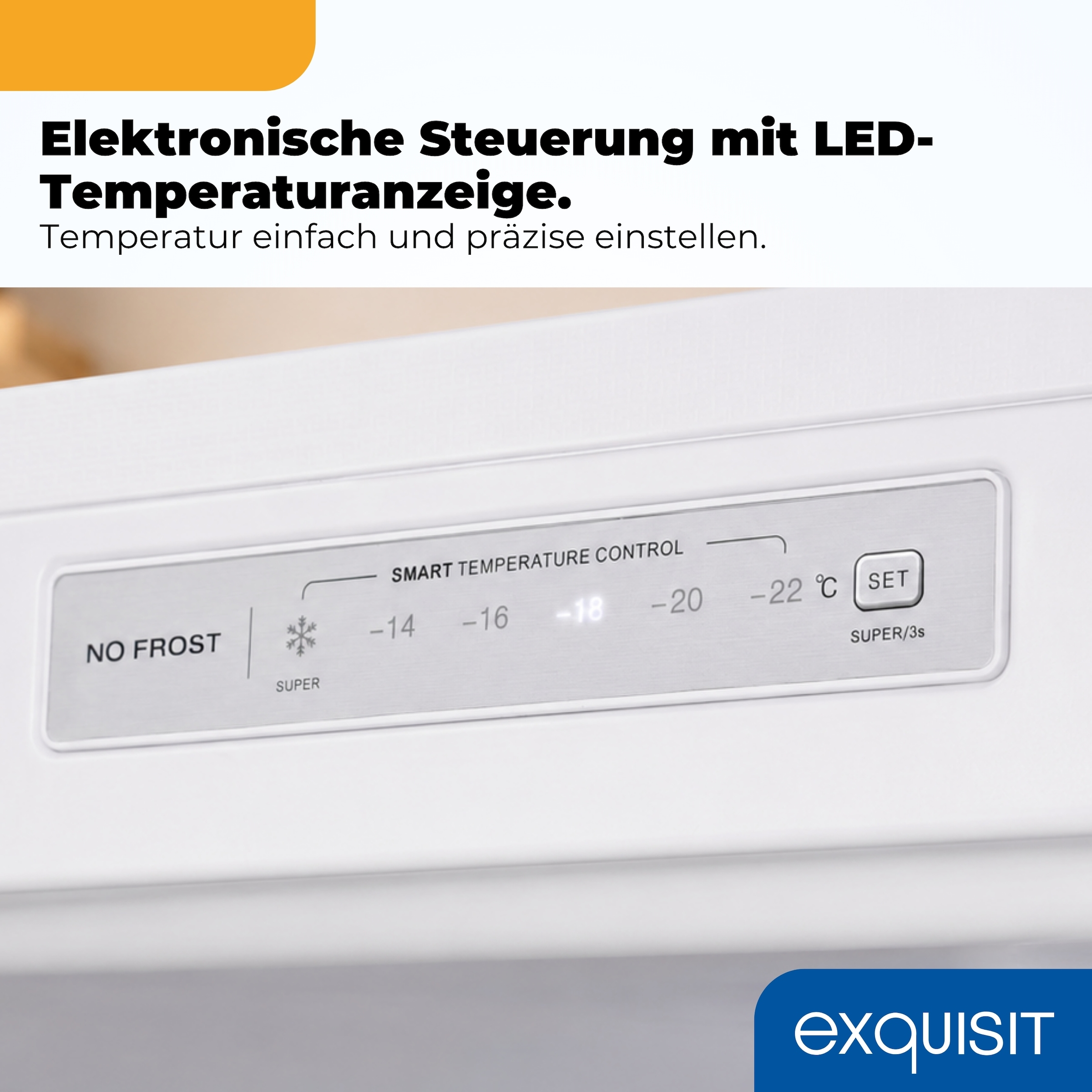 exquisit Gefrierschrank NoFrost »GS271-NF-H-040C« 170 cm hoch 54,5 cm breit Viel Platz, starke Gefrierleistung & flexible Anpassung für den Alltag