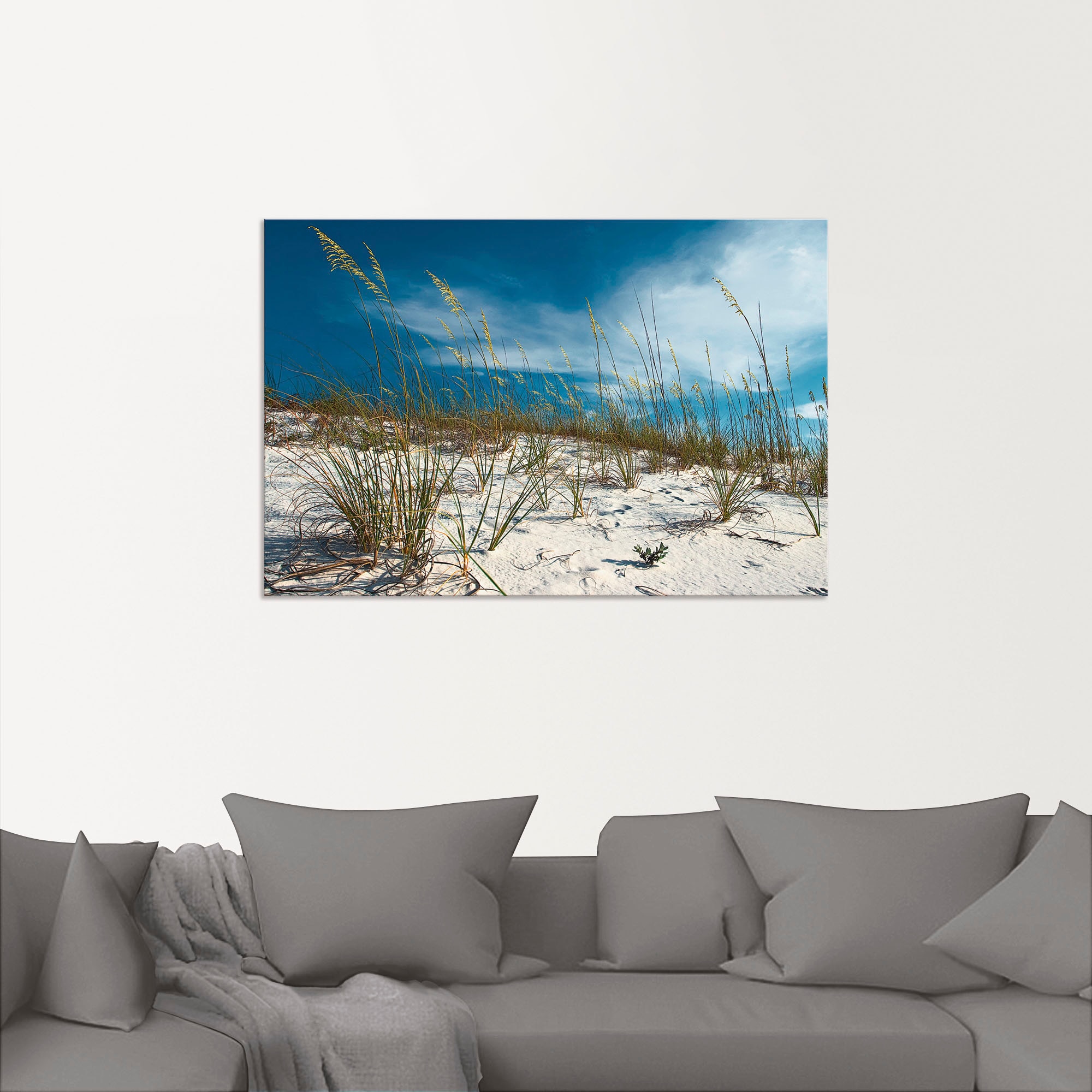 Artland Wandbild "Sanddüne und Gräser", Strand, (1 St.), als Alubild, Outdo günstig online kaufen