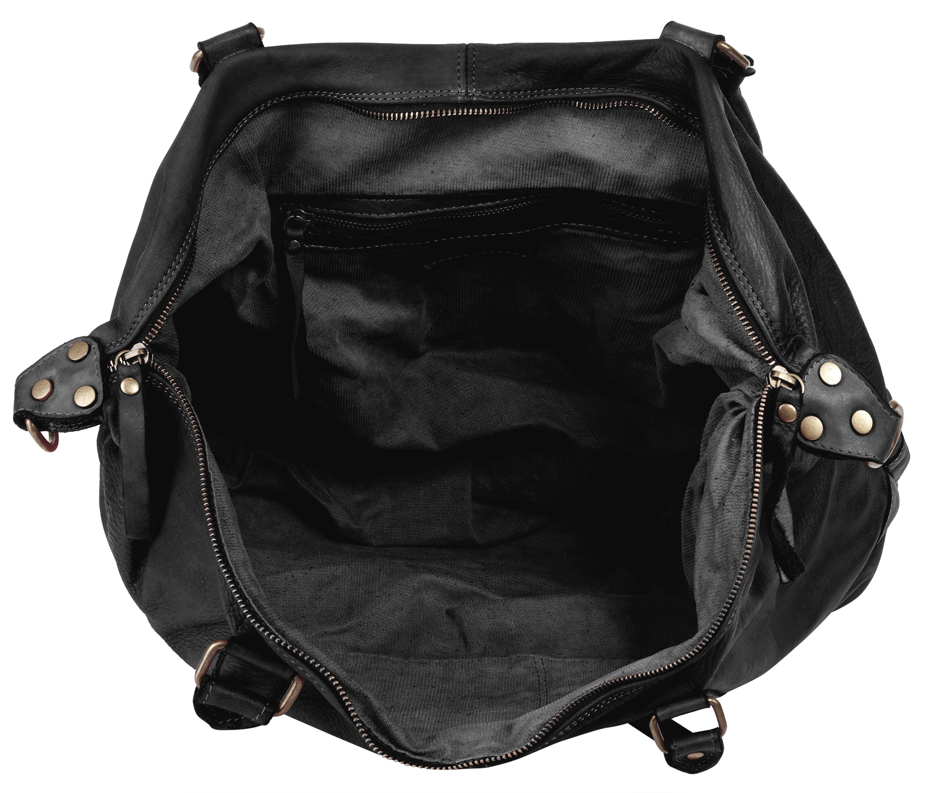 Samantha Look Reisetasche, echt Leder, Made in Italy