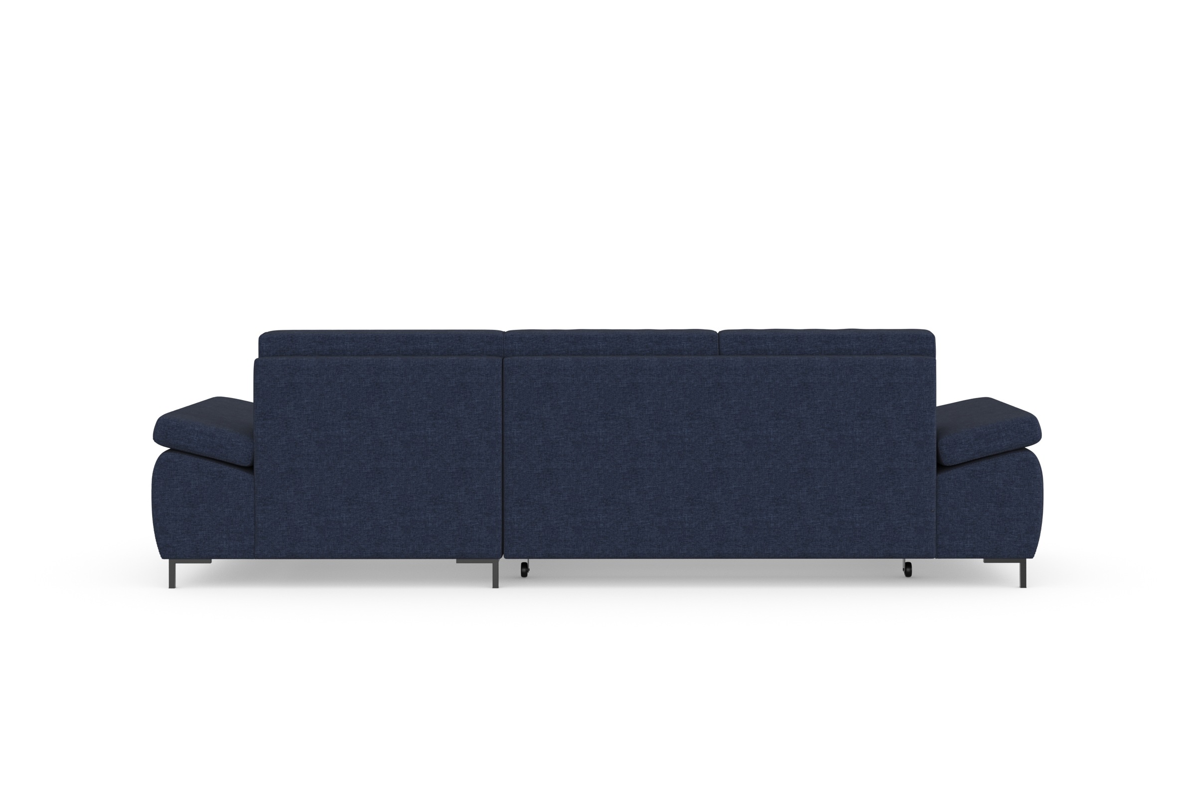 DOMO collection Ecksofa »Capelo, komfortabel, klare Linien zeichnen dieses Design aus, L-Form«, mit Armteilverstellung, wahlweise mit Bettfunktion, Federkern