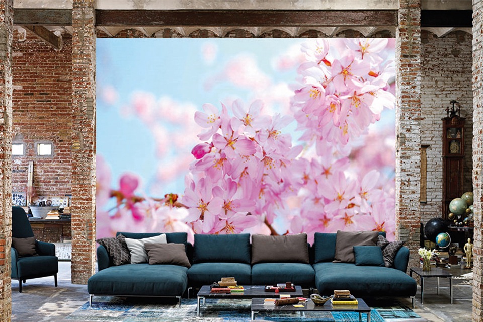 Papermoon Fototapete »Cherry Blossom« glatt günstig online kaufen