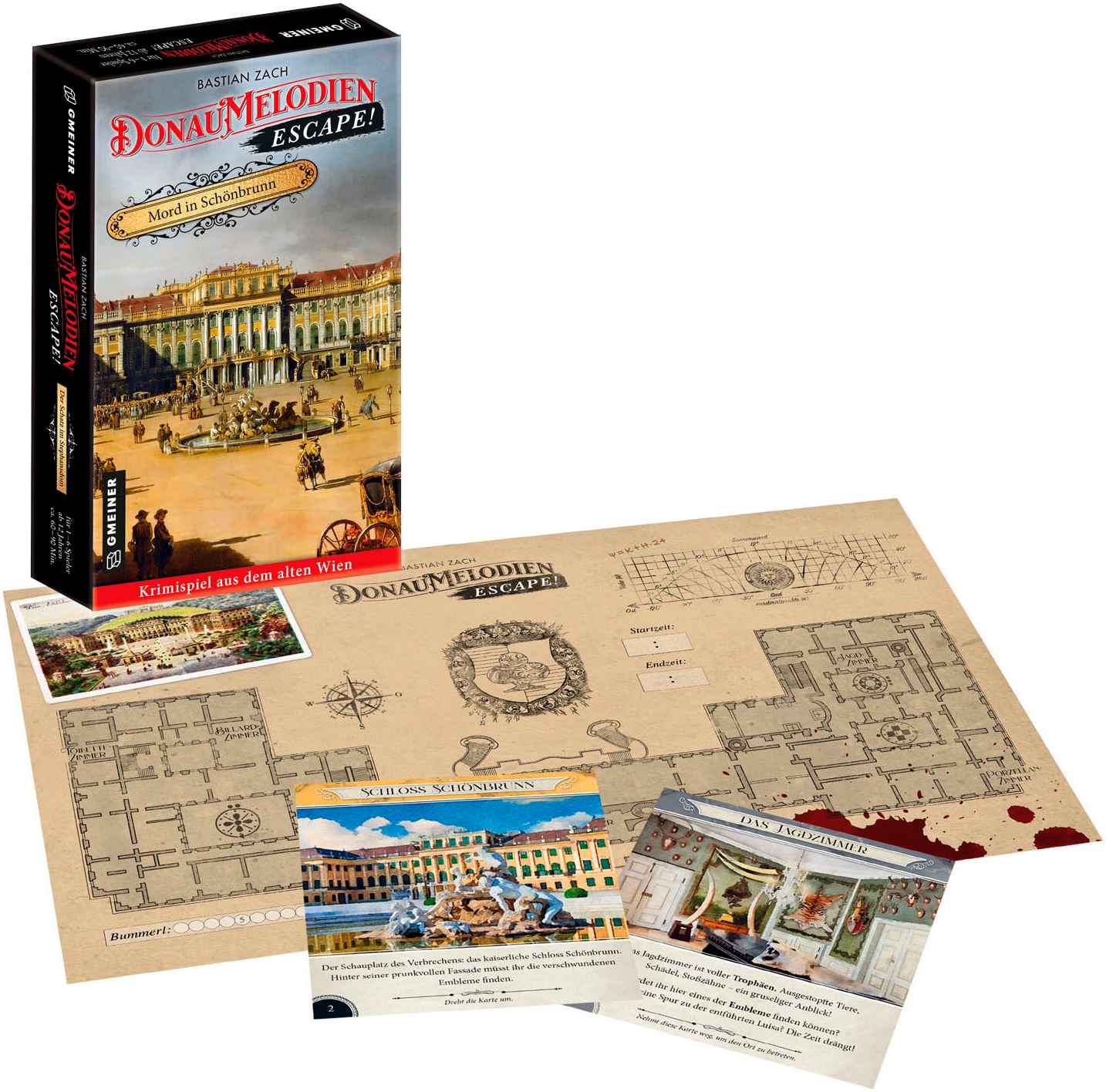 GMEINER Spiel »Donaumelodien Escape - Mord in Schönbrunn« Made in Germany