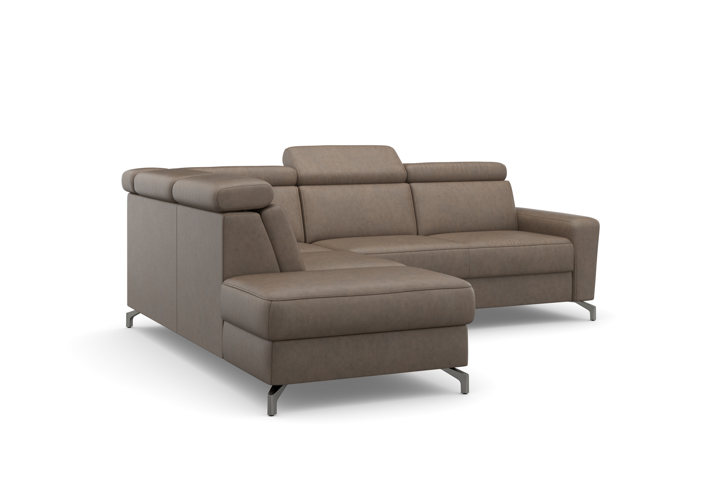 sit&more Ecksofa »Scarlett L-Form«, inklusive Kopfteilverstellung, wahlweise mit Bettfunktion, Bettkasten