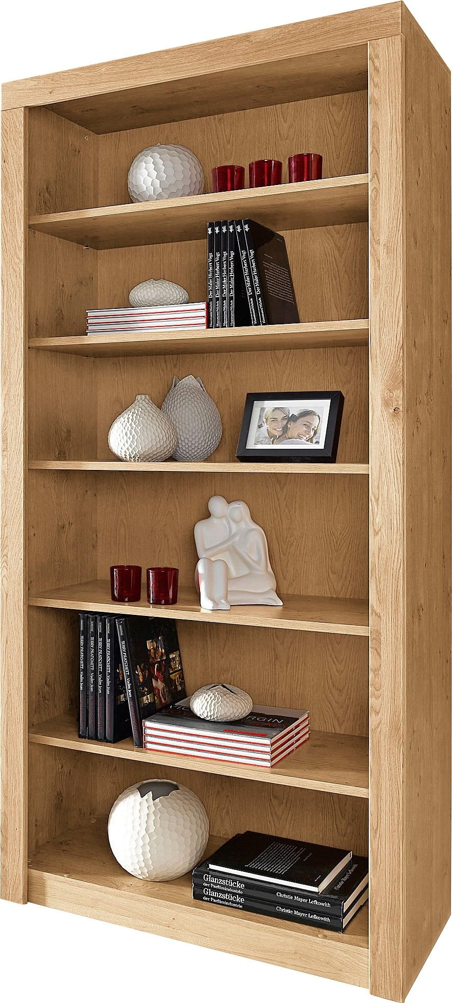 VOGL Möbelfabrik Bücherregal »Toronto«, in 2 Höhen, Breite 90 cm, teilmassi günstig online kaufen