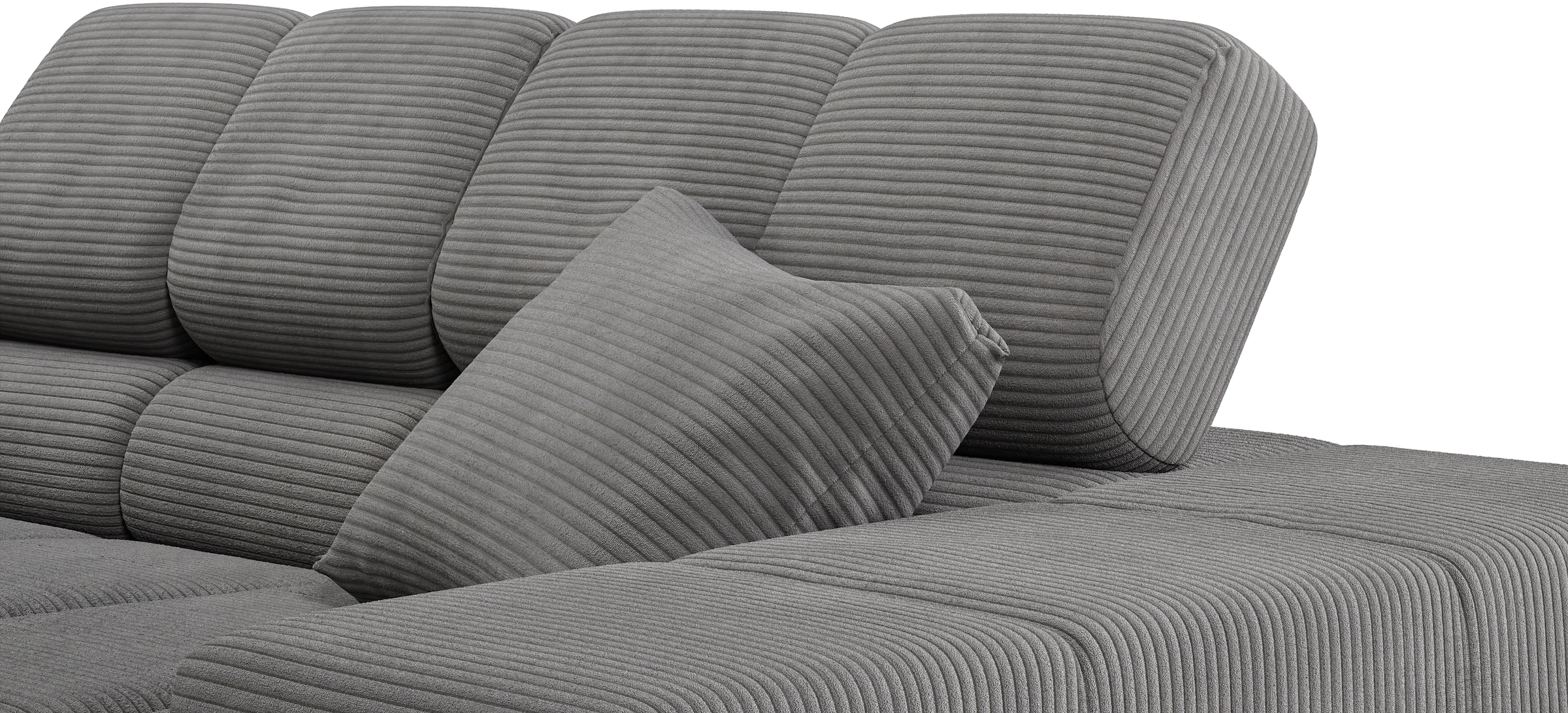 INOSIGN Ecksofa »Ancona incl. Kopfteilverstellung, OTTOs Choice, Breite 319cm, L-Form«, wahlweise motorische Sitztiefenverstellung, auch in Cord + Easy Care