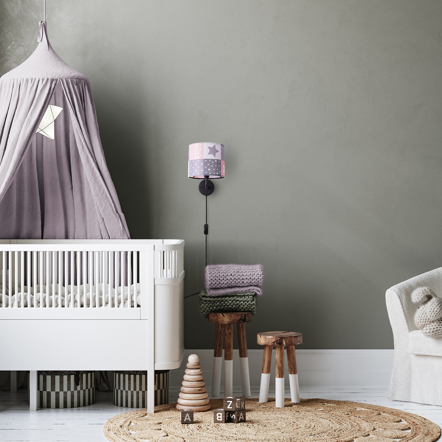 Paco Home Wandleuchte »Cosmo 345«, 1 flammig, Leuchtmittel E14   ohne Leuch günstig online kaufen