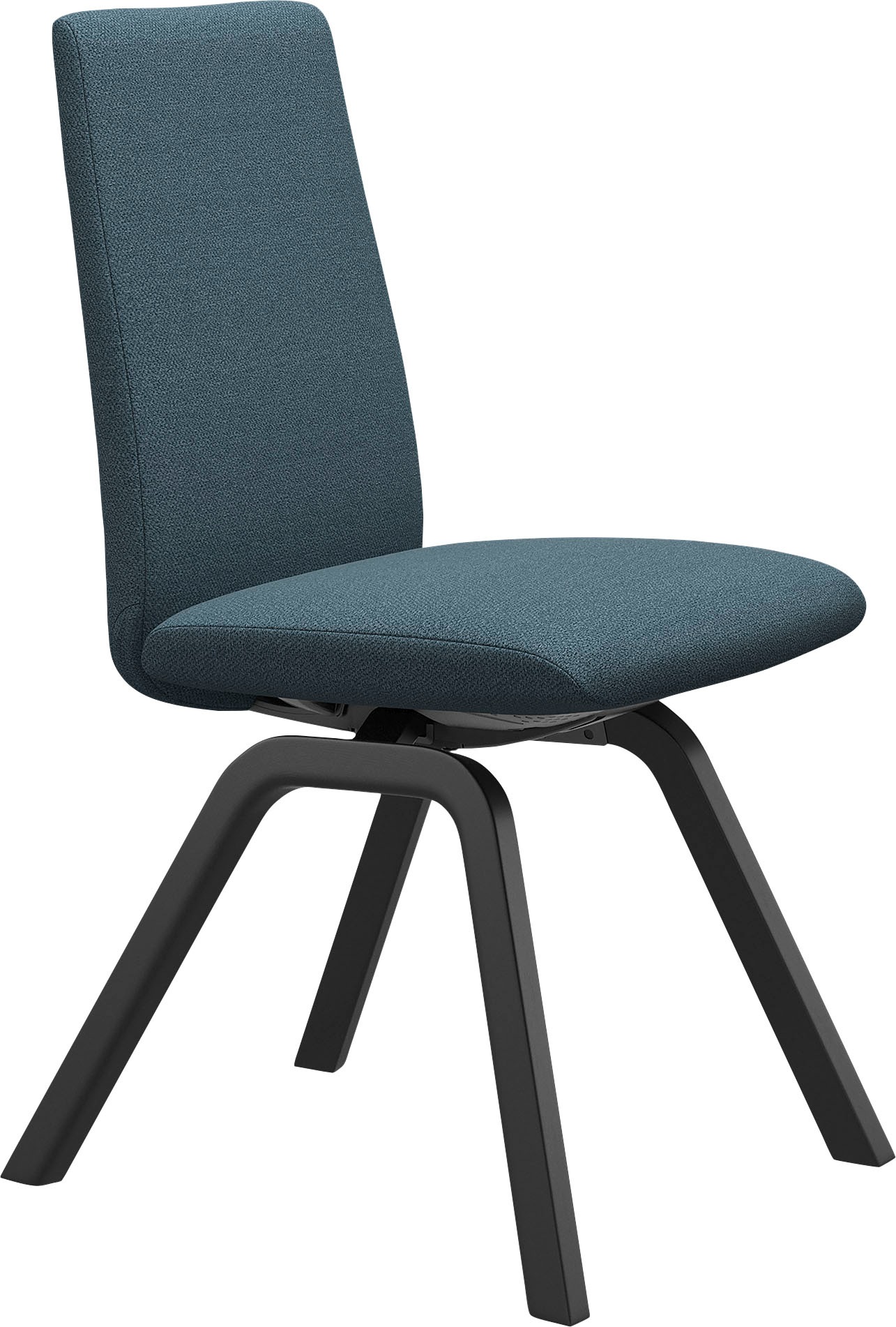 Stressless® Polsterstuhl »Laurel«, ROHLEDER Stoff Q2 FARON, Low Back, Größe M, mit schräggestellten Beinen in Schwarz
