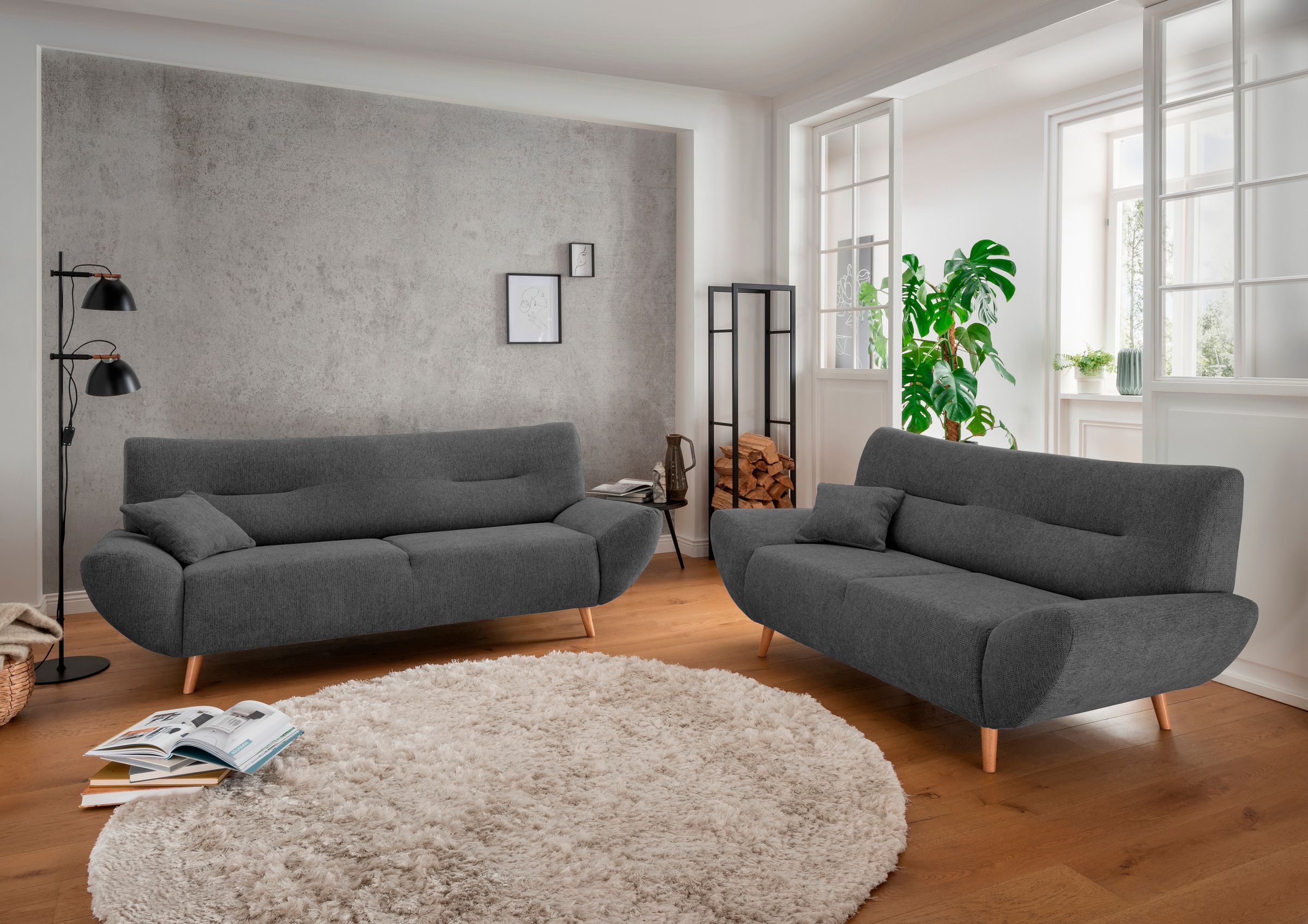 Home affaire Polstergarnitur »Drago, modern und zeitlos, aktuelle Formenspr günstig online kaufen