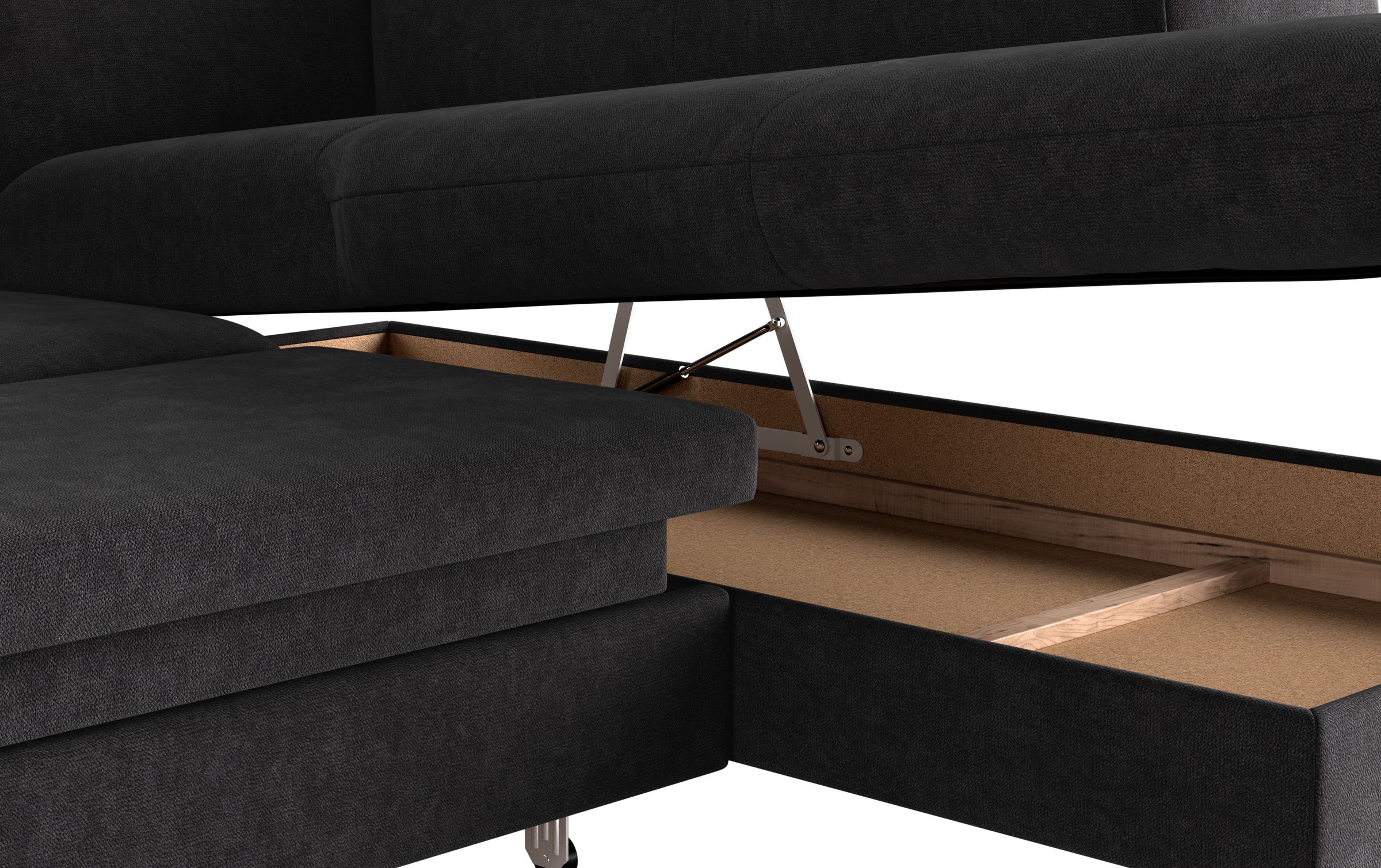 COTTA Ecksofa »Emma L-Form«, mit Kopfteilverstellung, wahlweise mit Bettfunktion & Bettkasten