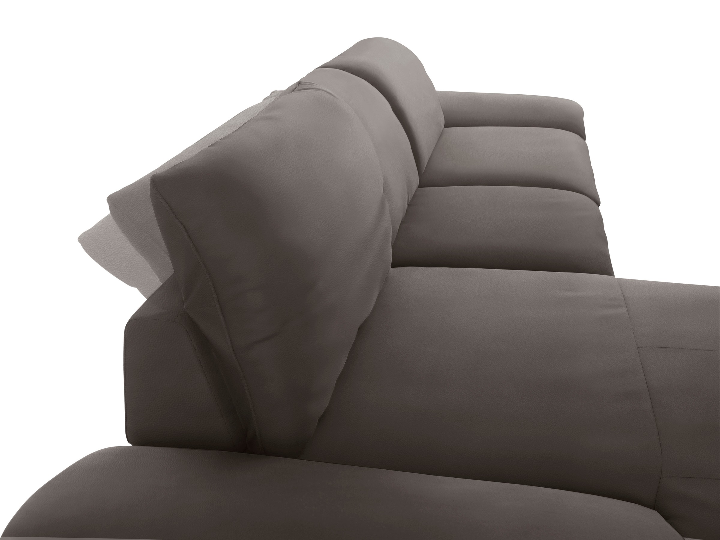 W.SCHILLIG Ecksofa »enjoy&MORE, Designsofa, bequem, zeitlos und elegant, L-Form«, mit Sitztiefenverstellung, Füße Chrom glänzend, Breite 340 cm