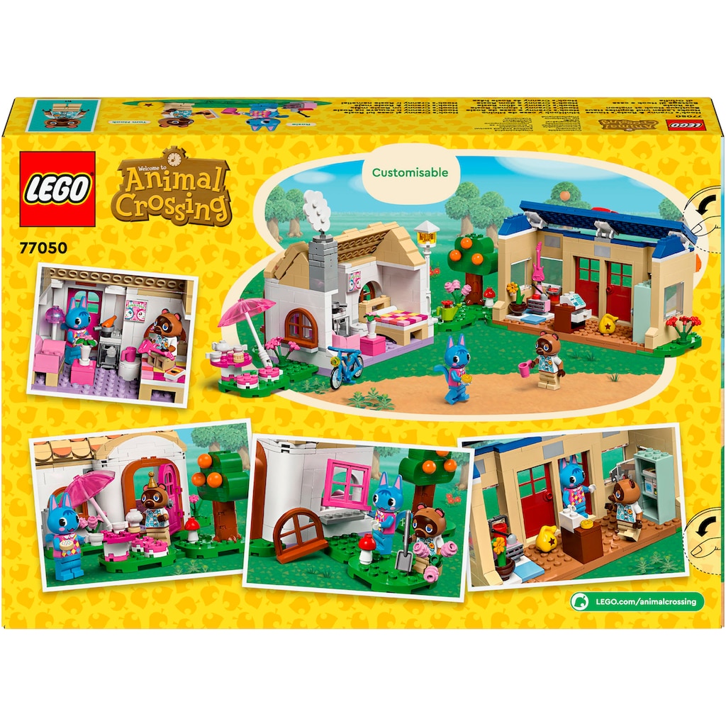 LEGO® Konstruktionsspielsteine »Nooks Laden und Sophies Haus (77050), LEGO® Animal Crossing«, (535 St.), Made in Europe