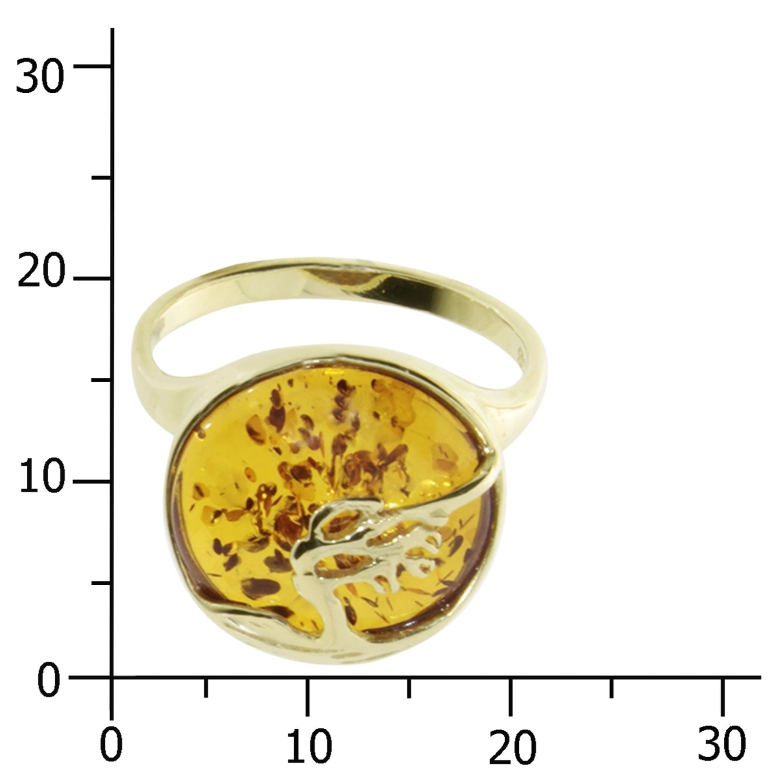 OSTSEE-SCHMUCK Fingerring »Ostsee-Schmuck Ring Windflüchter 15 mm Ring Windflüchter 15 mm«, (1 tlg.)