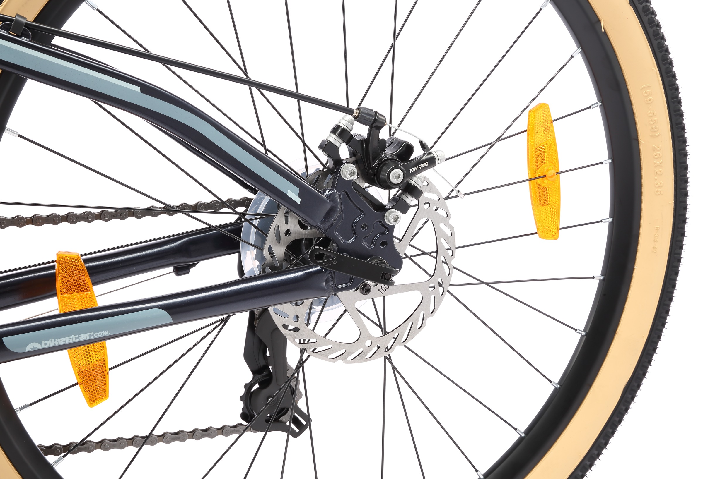 Bikestar Mountainbike 21 Gang Shimano RD-TY300 Schaltwerk Kettenschaltung für Damen und Herren, Kettenschaltung