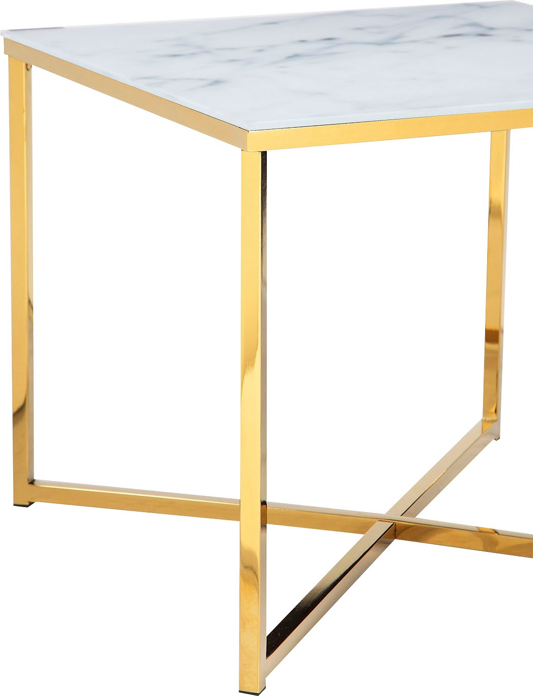 SalesFever Beistelltisch, Elegante Tischplatte in edler Marmoroptik