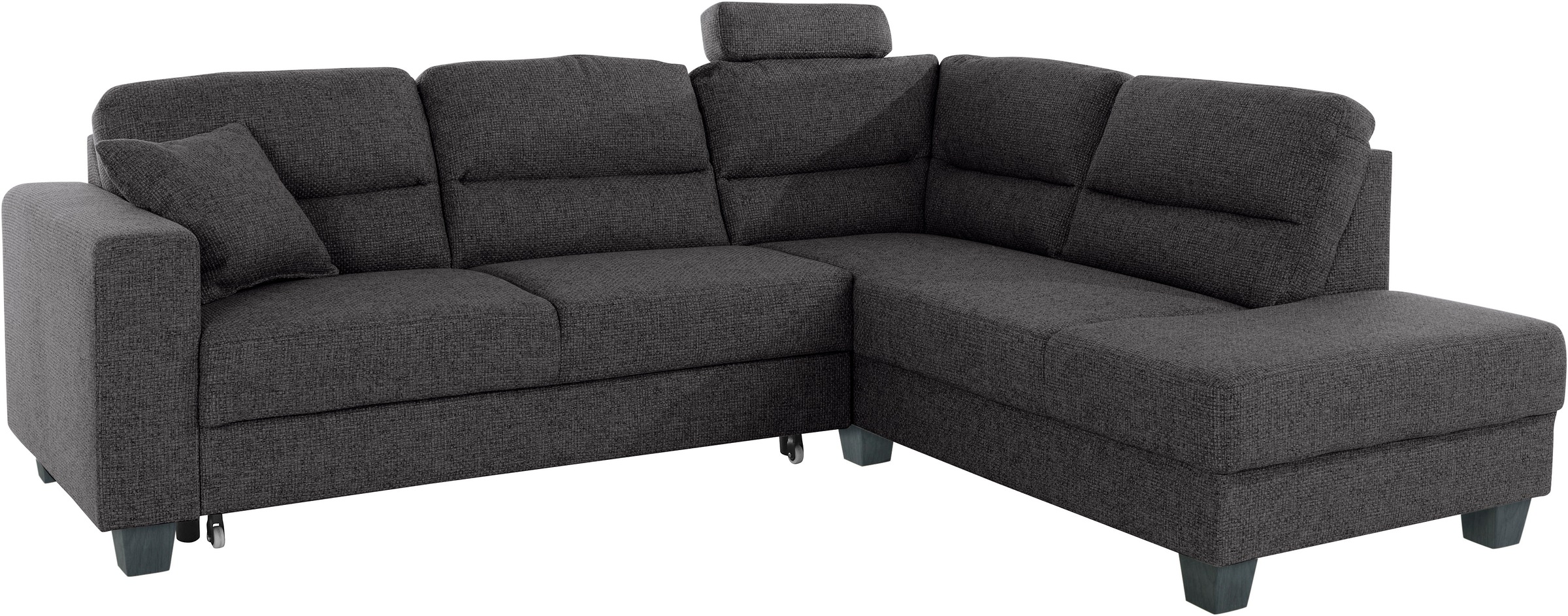 TRENDMANUFAKTUR Ecksofa »Chamber, zeitlos & elegant, bequem, L-Form«, inklusive einer Kopfstütze, wahlweise mit Schlaffunktion