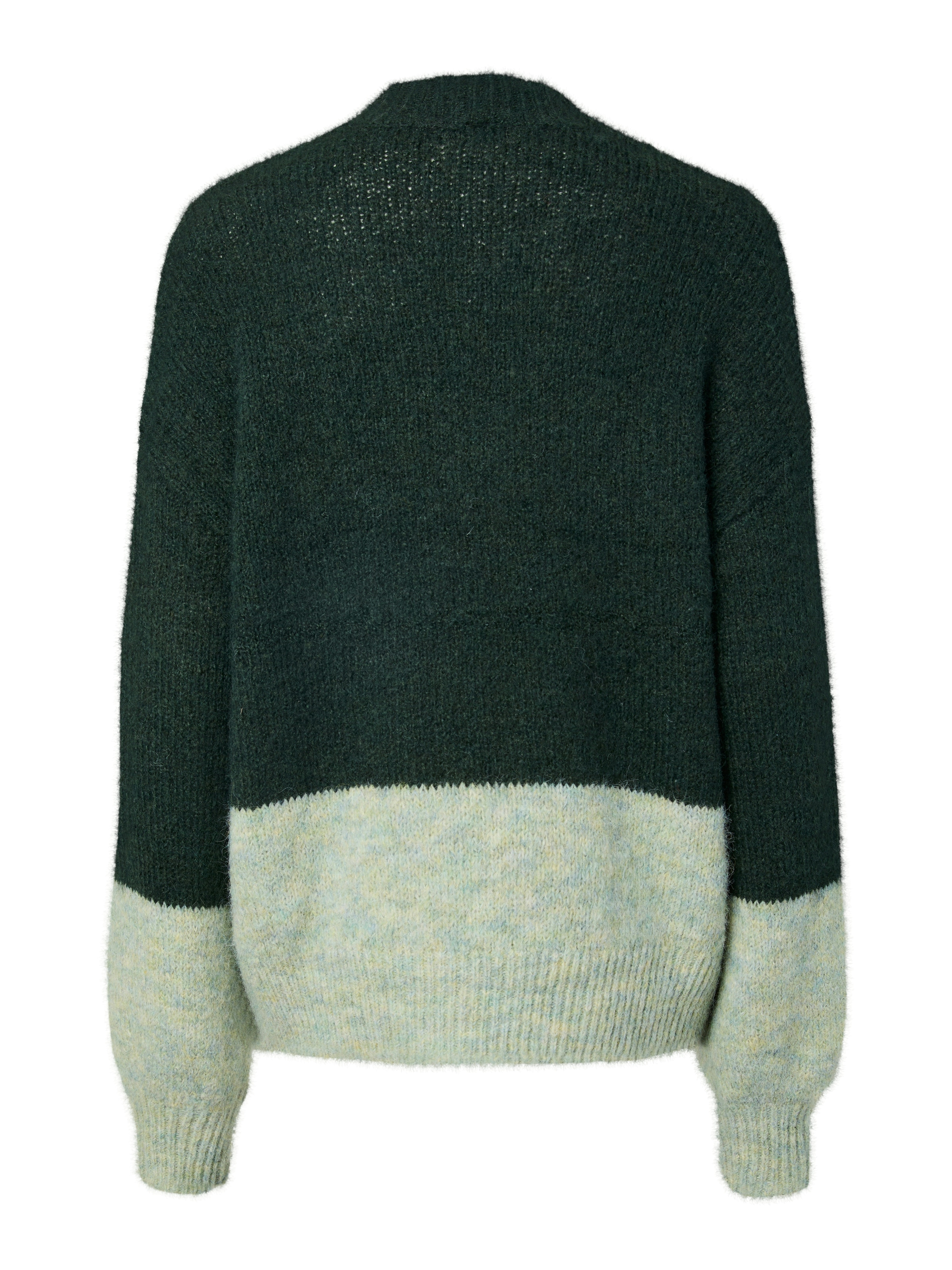 pieces Rundhalspullover »PCIVY LS O-NECK COLOR BLOCK KNIT PWP BC«, Colorblock Design