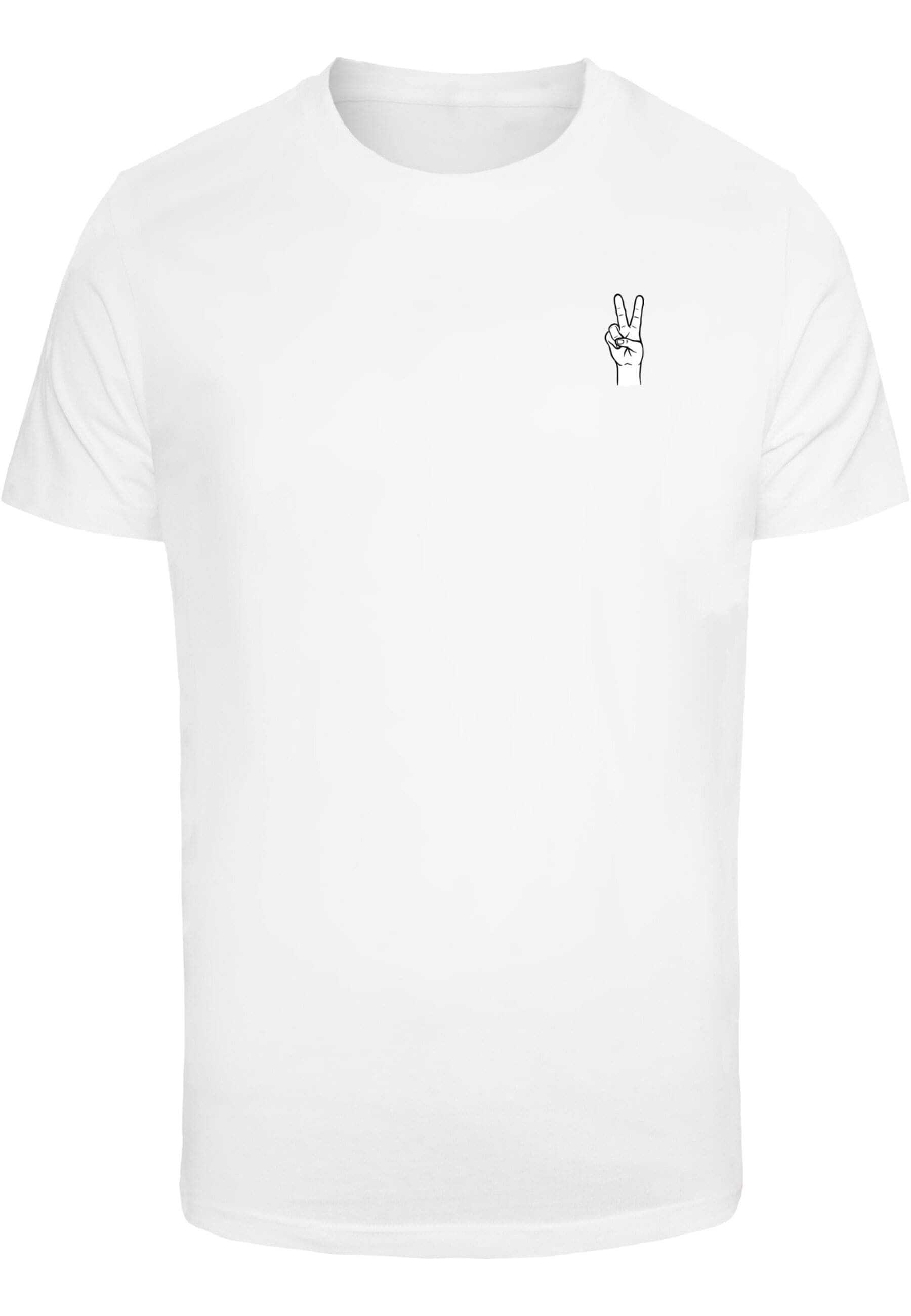 MisterTee T-Shirt »MisterTee Herren Peace Hand Tee« 1 Stk.