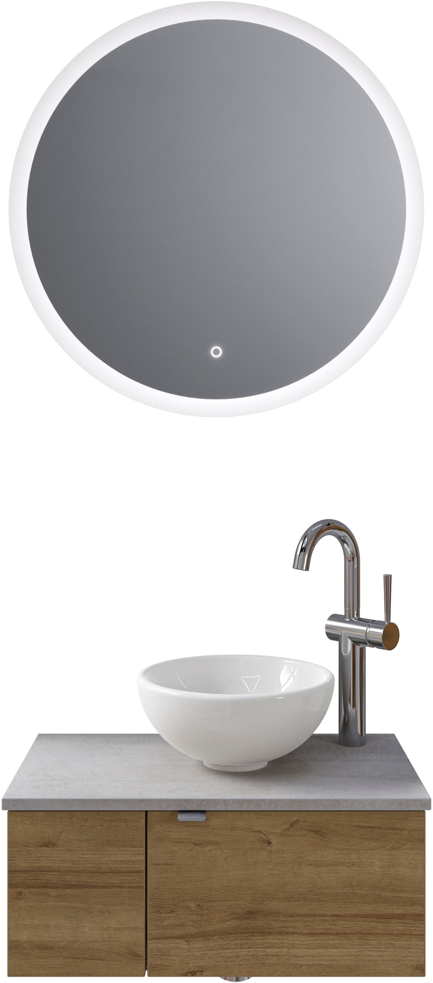 Saphir Badmöbel-Set »Serie 6915«, (4 St.), Gäste-Bad, 70 cm breit, mit LED- günstig online kaufen