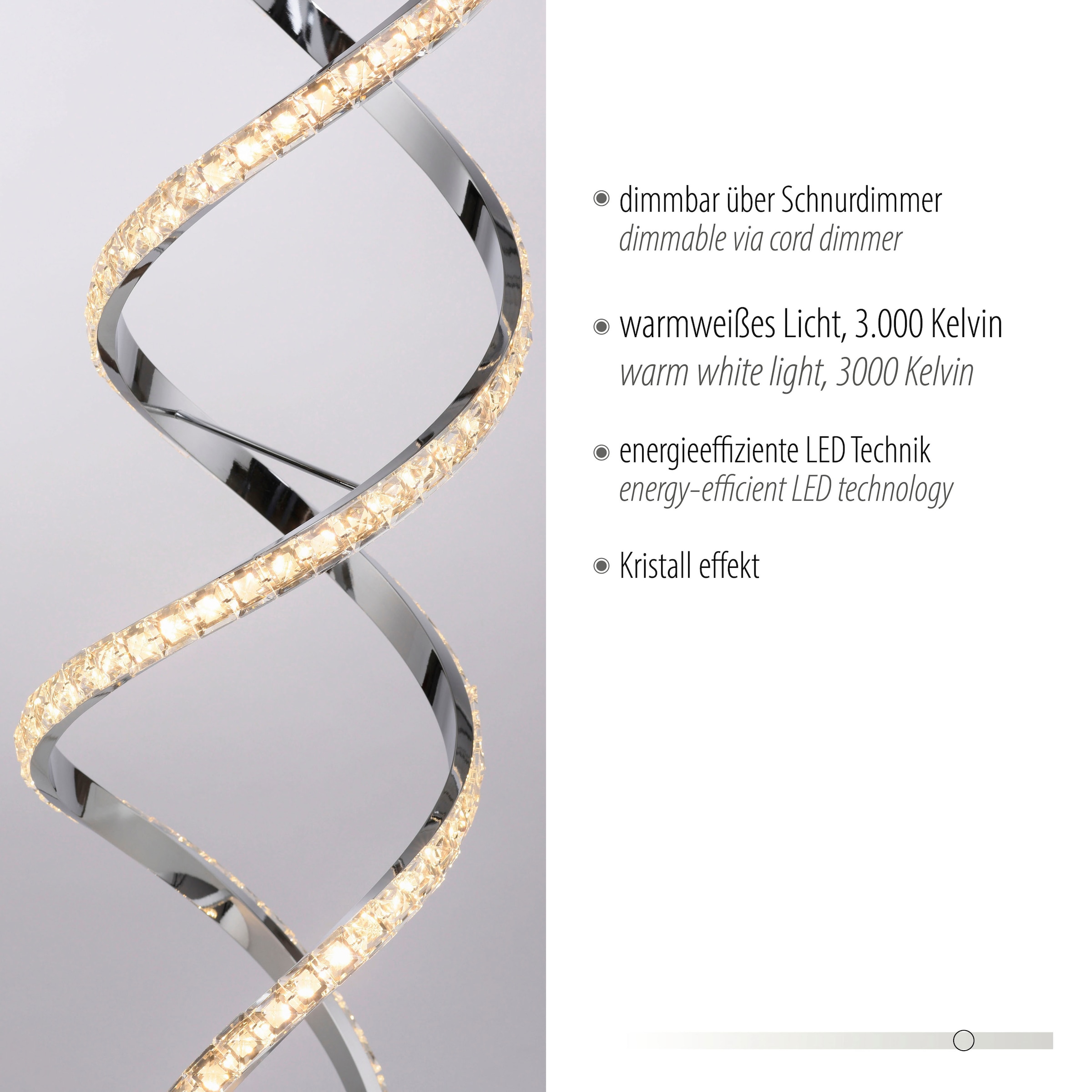 Paul Neuhaus Stehlampe »KIRIBI«, 1 flammig, Leuchtmittel LED-Board | LED fest integriert