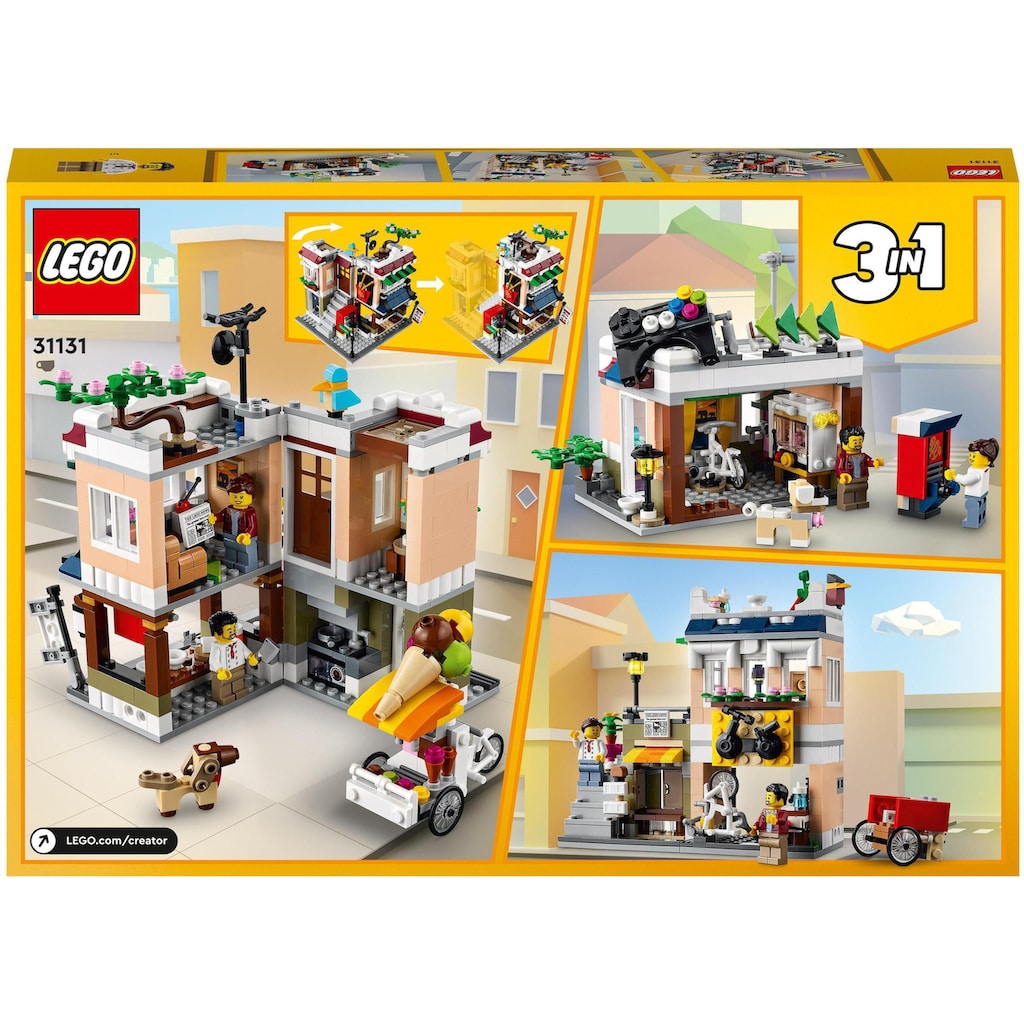 LEGO® Konstruktionsspielsteine »Nudelladen (31131), LEGO® Creator 3in1«, (569 St.)