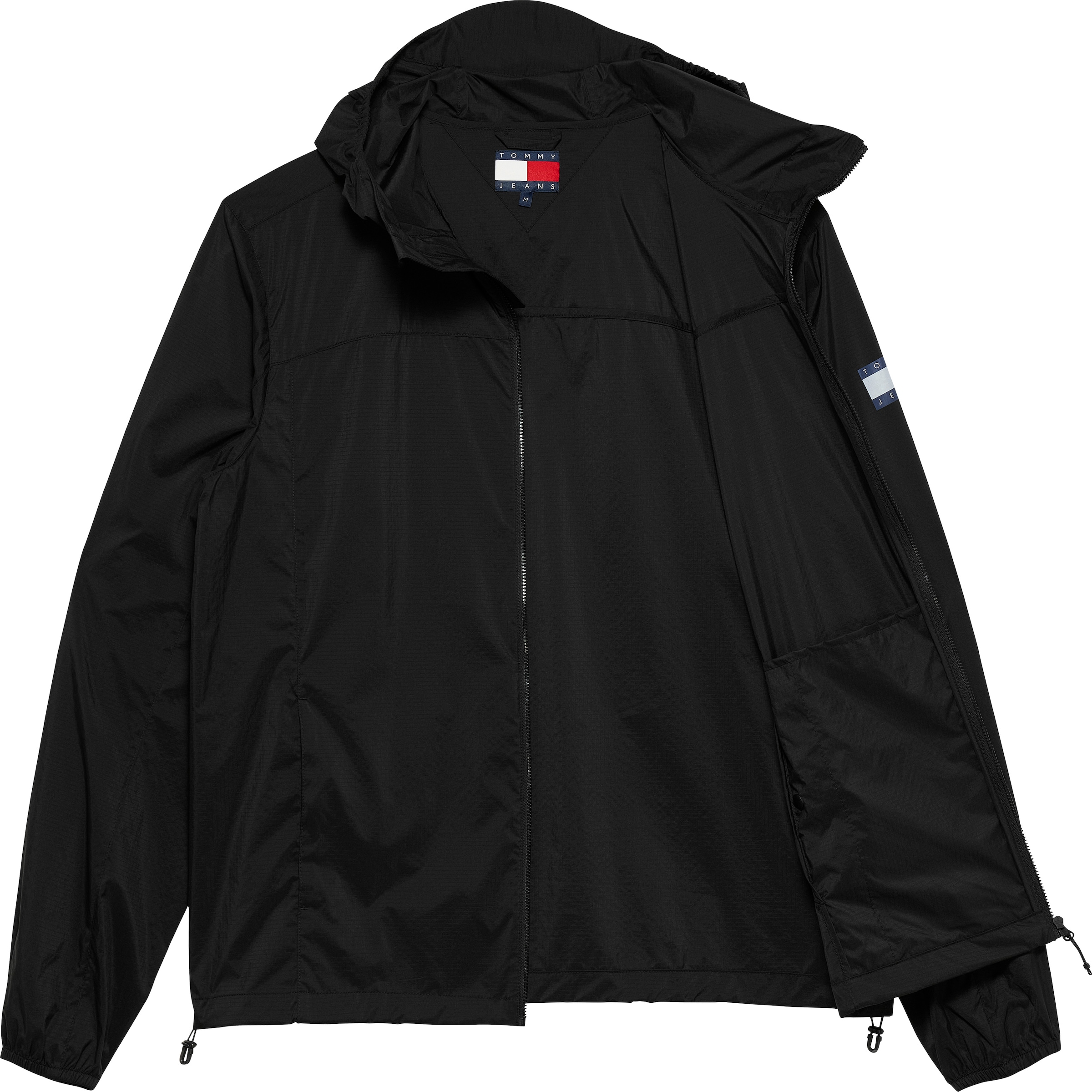 Tommy Jeans Outdoorjacke »TJM OUTDOOR SHELL JACKET EXT«, mit Kapuze, Mit Rundhalsausschnitt