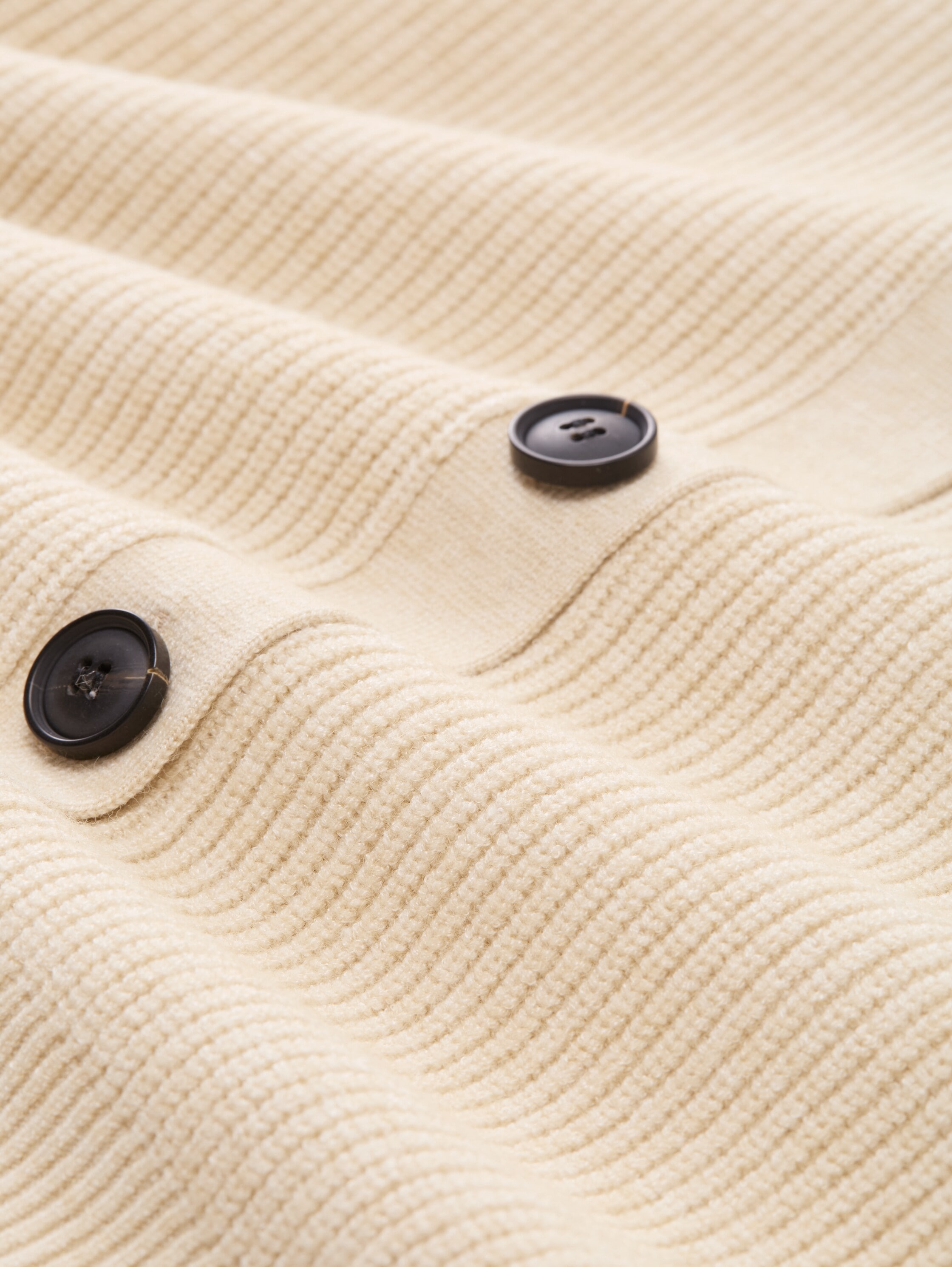 TOM TAILOR Strickjacke mit Rippbündchen