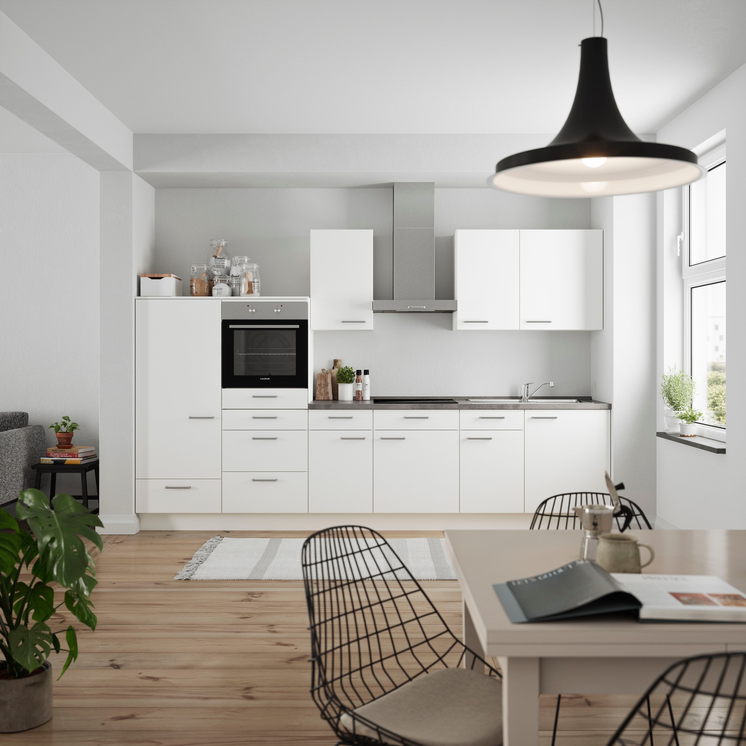 nobilia® Küchenzeile »"Touch I"« vormontiert, Ausrichtung wählbar, Breite 3 günstig online kaufen