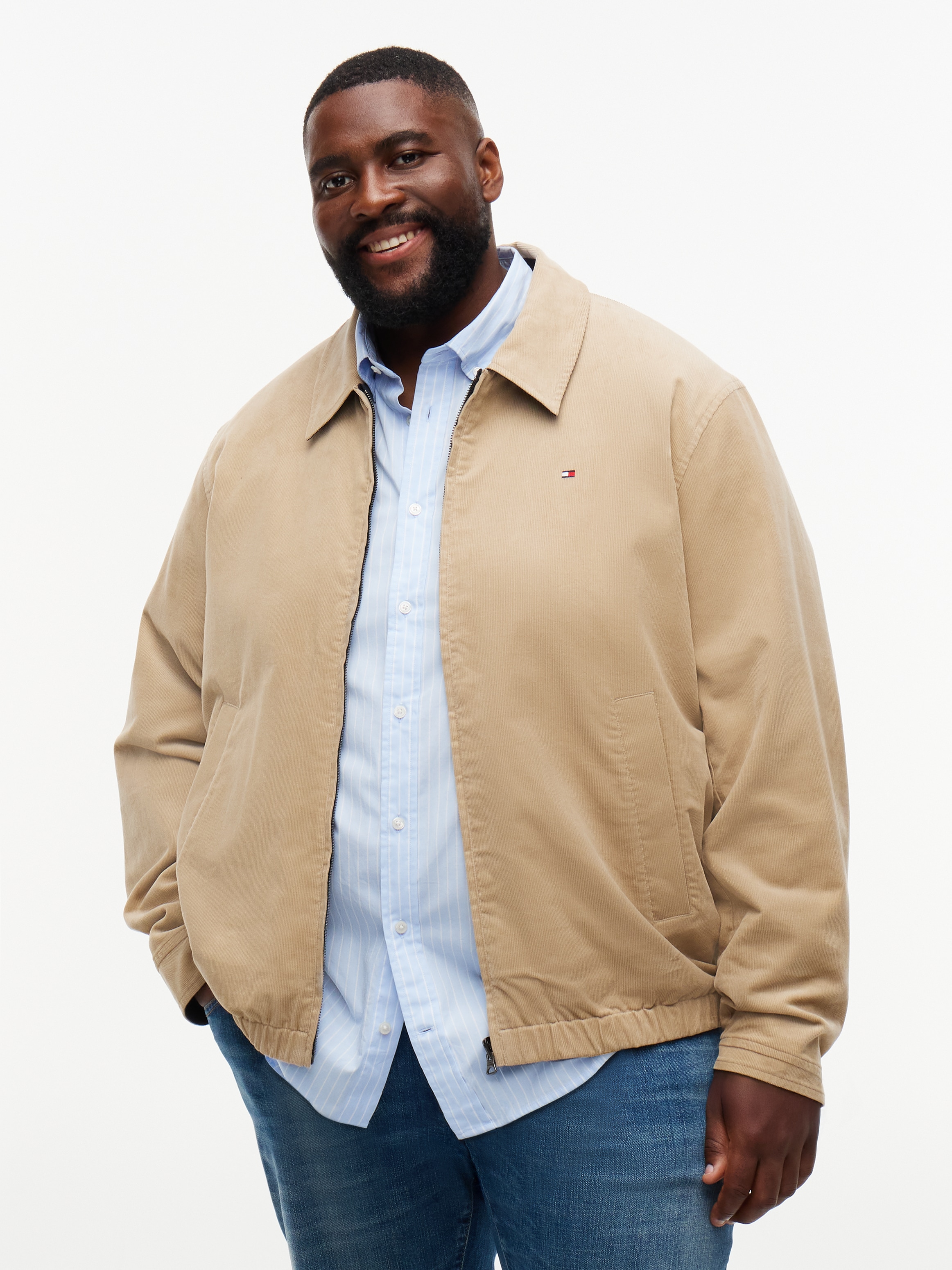 Tommy Hilfiger Big & Tall Wendejacke »BT-REVERSIBLE CORDUROY IVY« Große Größen, elastischer Bund