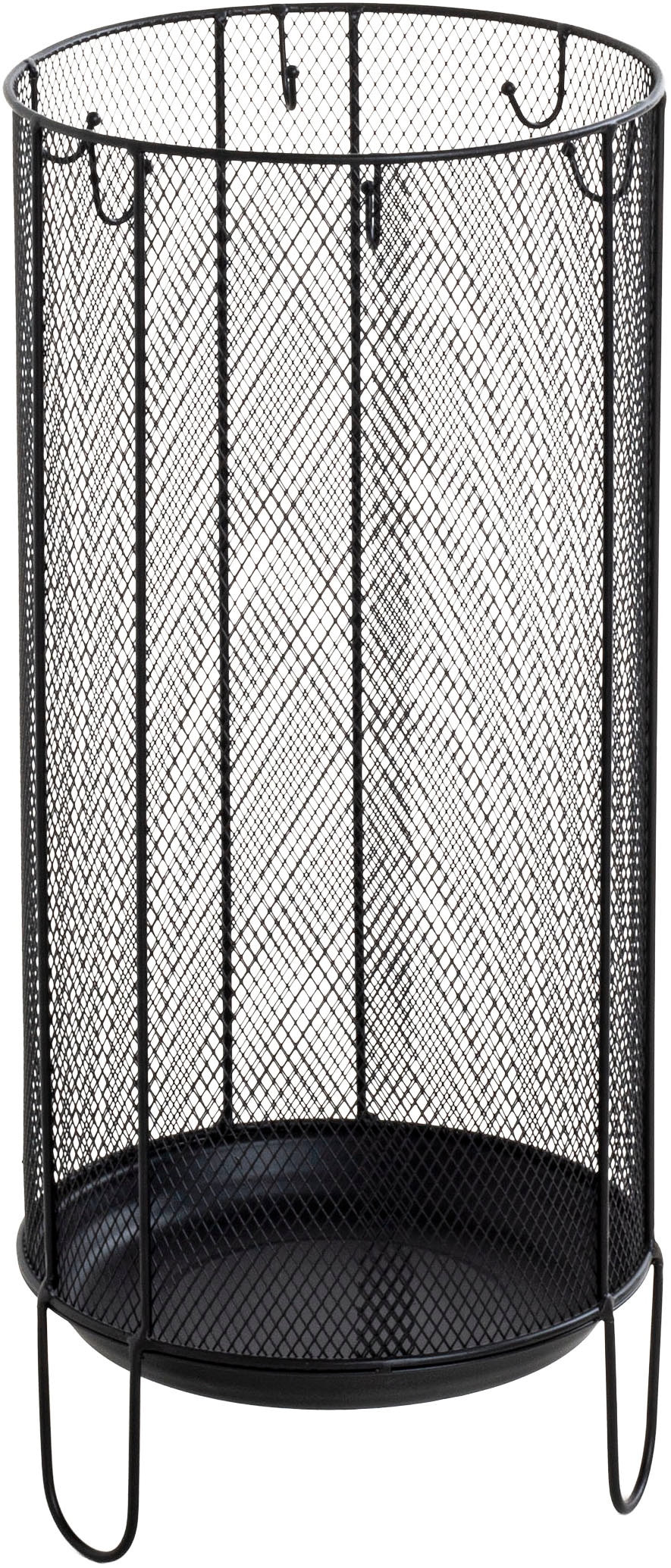 HAKU Schirmständer »Regenschirmständer, Schirmkorb« zylindrisch - aus Metall Schwarz - Ø/H 26/48 cm