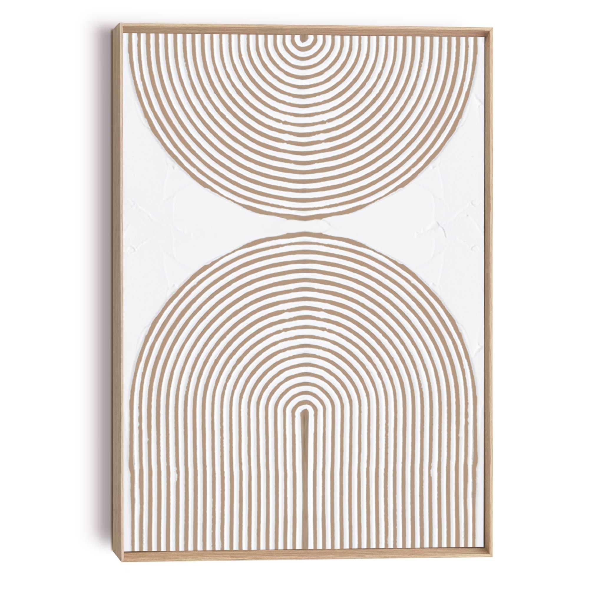 Reinders! Wandbild »Reliefbögen« Wohnzimmer - Beige - MDF - Abstrakt - 50x7 günstig online kaufen