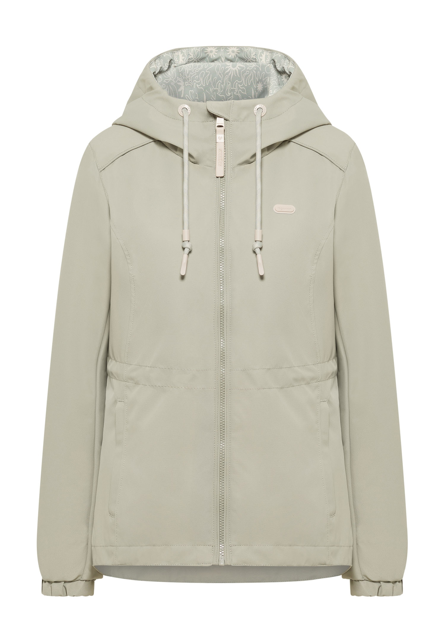 Ragwear Parka »DANKKA« mit Kapuze Mit Kordelzug, geblümtem Futter und reflektierenden Kordeln