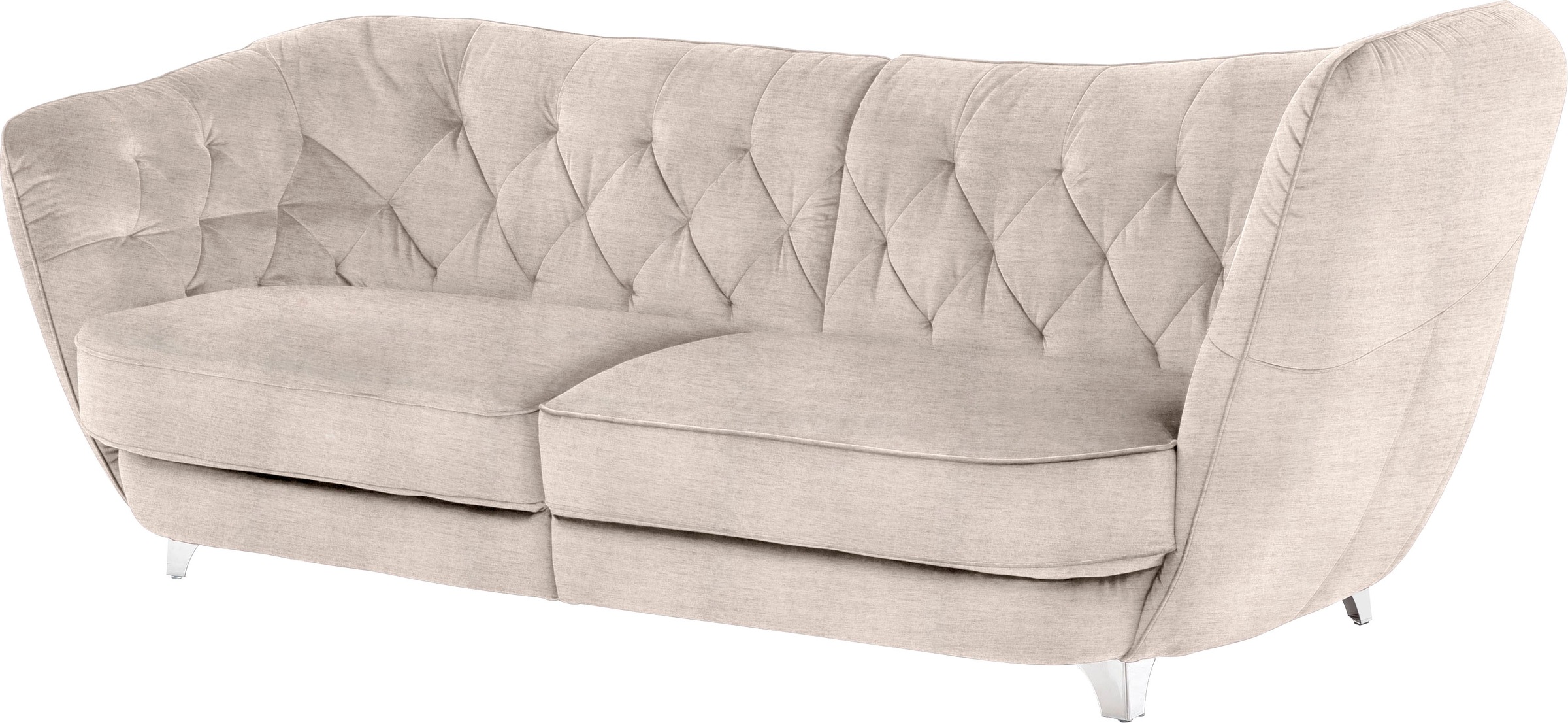 Leonique Big-Sofa »Retro«, stylischer Hochlehner günstig online kaufen