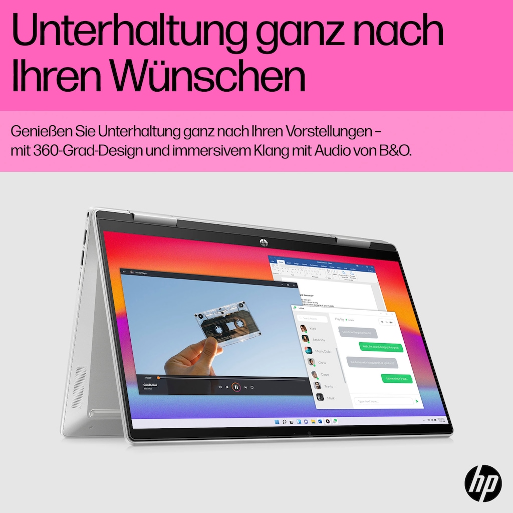HP Convertible Notebook »14-ek1274ng«, 35,6 cm, / 14 Zoll, Intel, Core i7, Iris Xe Graphics, 512 GB SSD