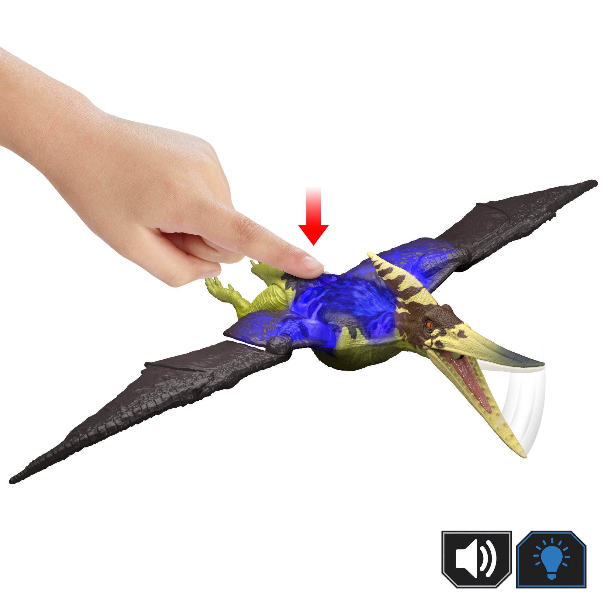 Mattel® Actionfigur »Jurassic World, Wild Roar - Pteranodon«