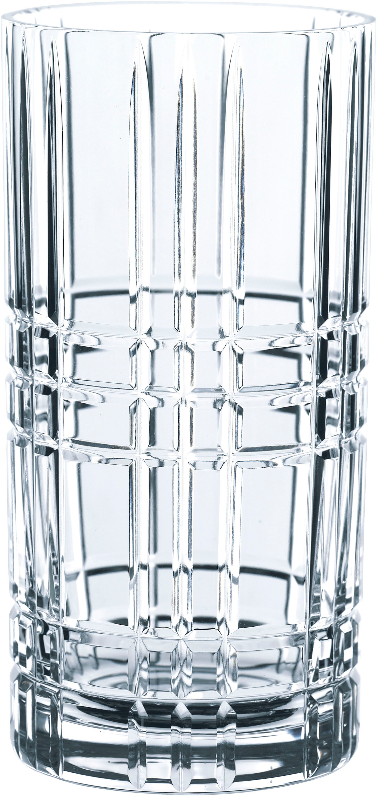 Nachtmann Longdrinkglas »Square«, (Set, 4 tlg.), Made in Germany, 445 ml, 4-teilig