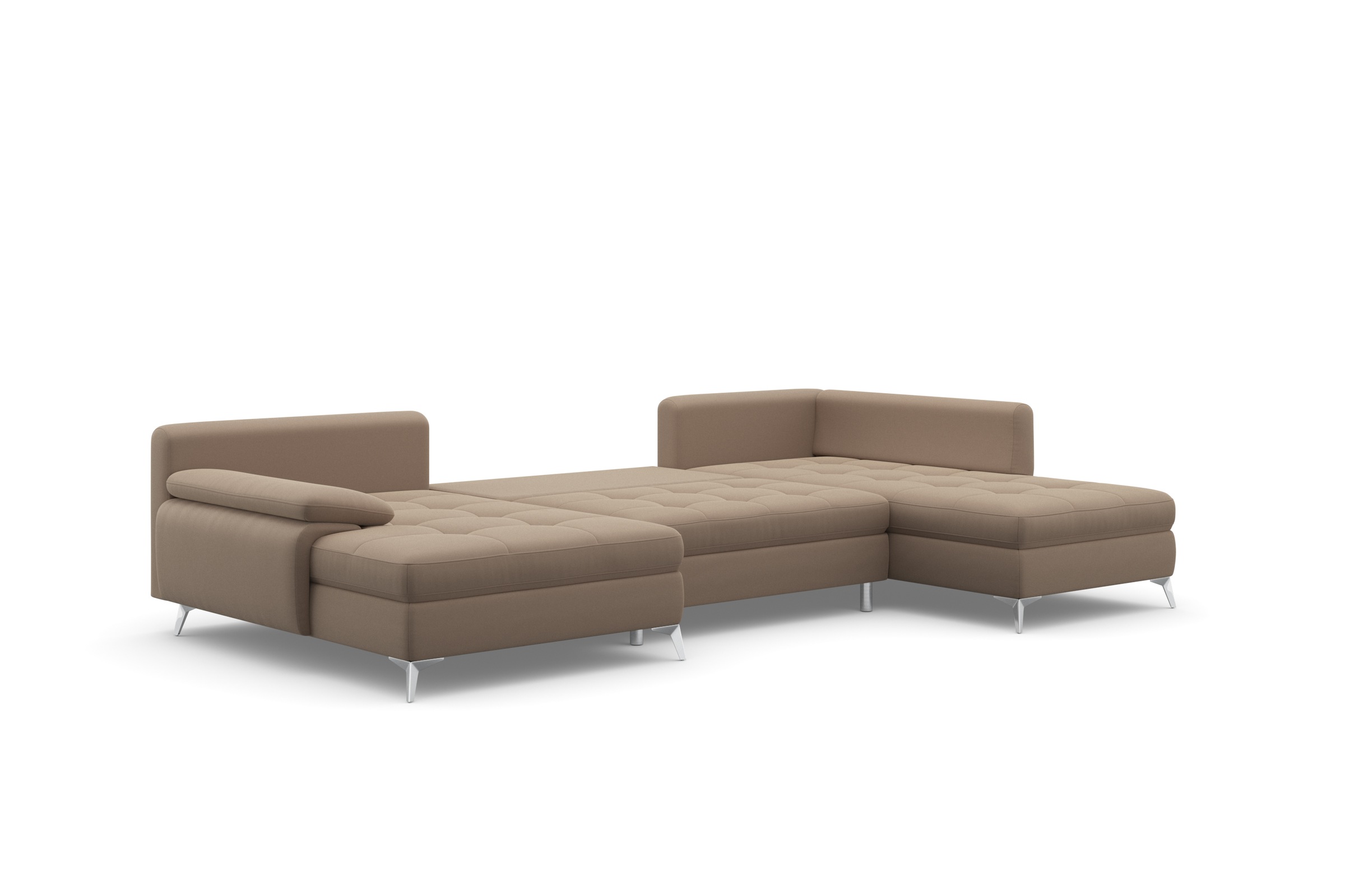 sit&more Wohnlandschaft »Latigo U-Form«, mit Recamiere, wahlweise mit Bettfunktion und Bettkasten