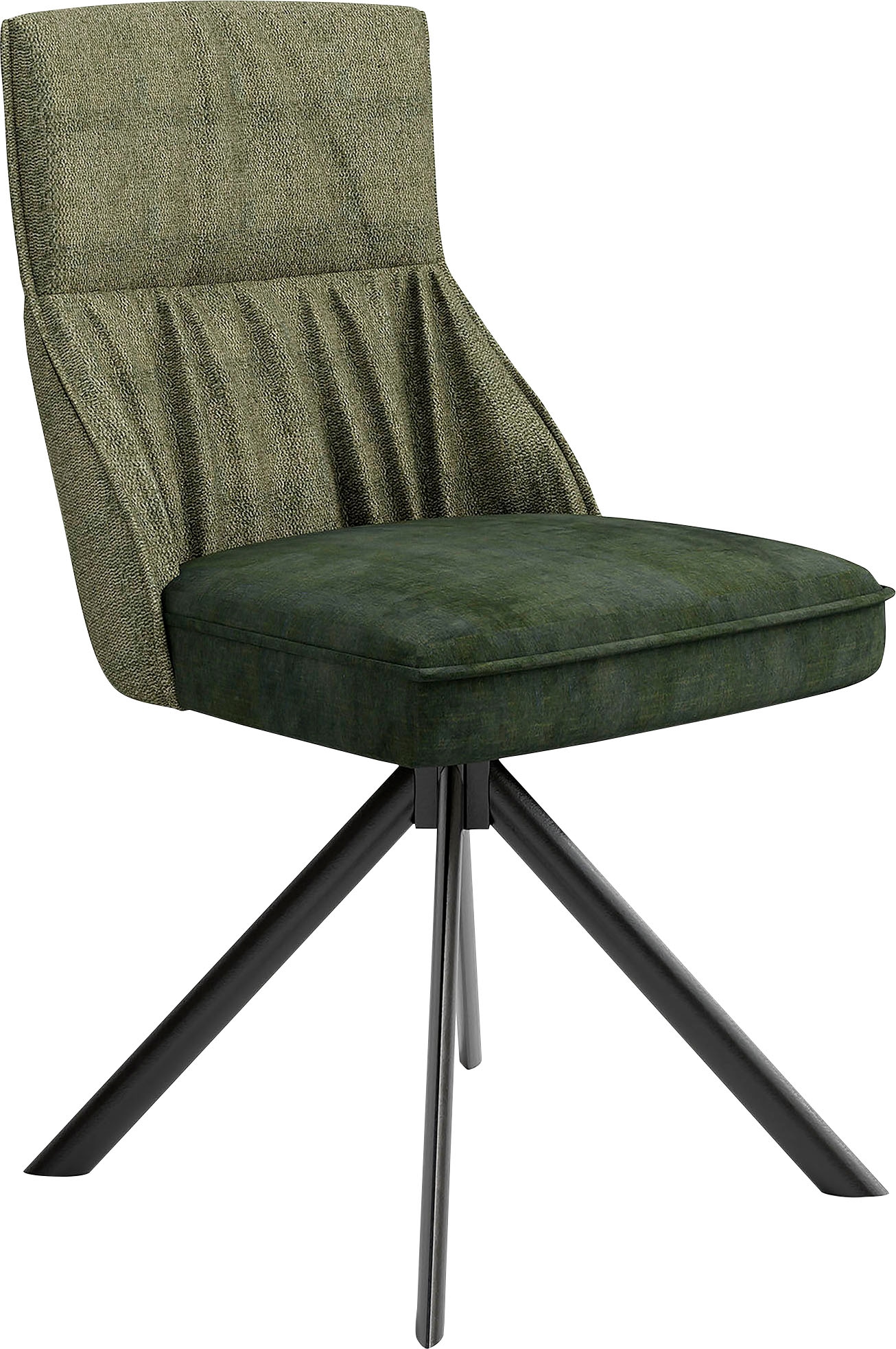 byLIVING Esszimmerstuhl »California«, (Set), 2 St., Samtstoff Velvet-Webstoff, 2er-Set, mit Taschenfederkern, 180 Grad drehbar mit Rückholfunktion