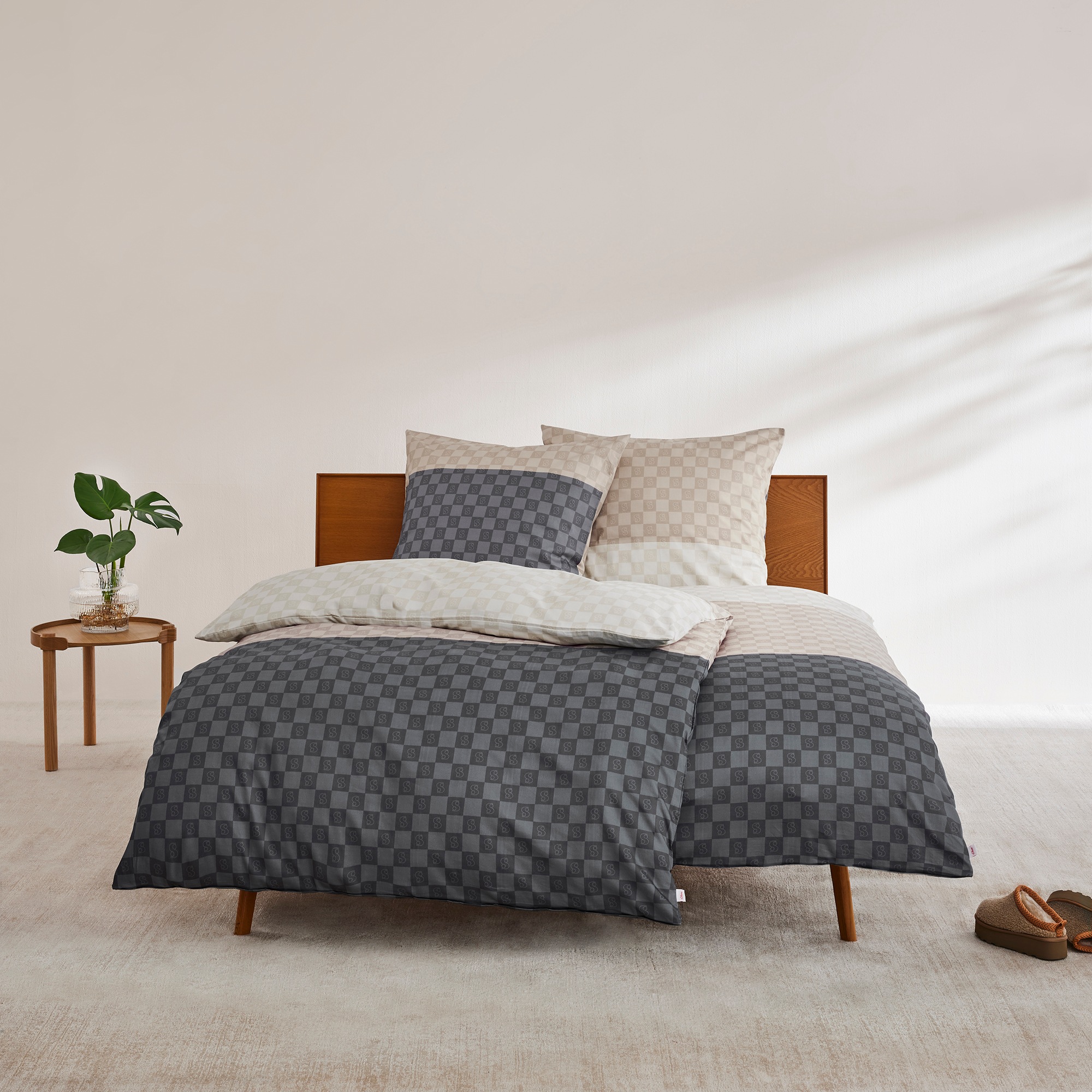 s.Oliver Bettwäsche »Satinbettwäsche s.Oliver« 2 Stk. tlg. mit Blockstreife günstig online kaufen