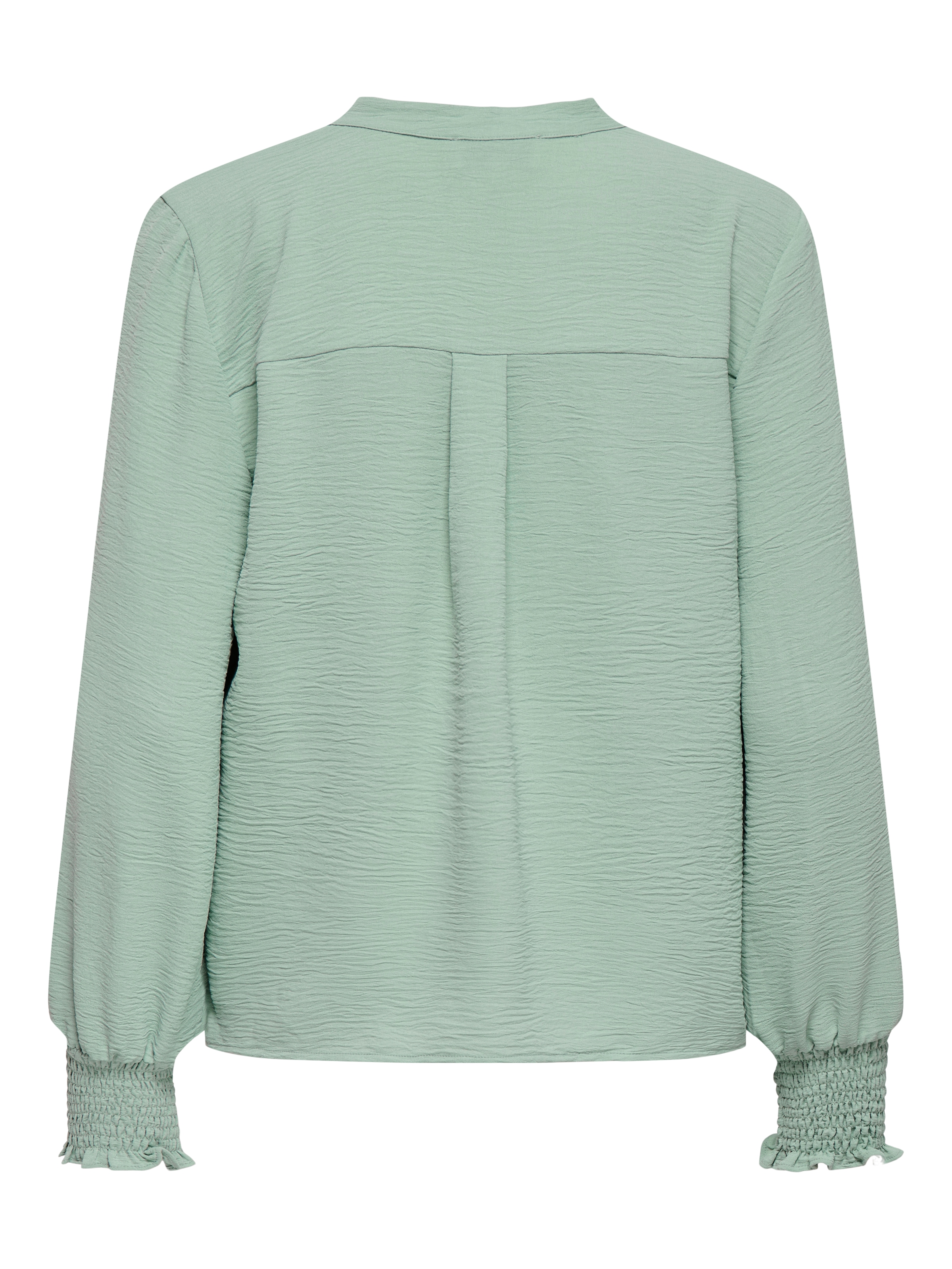 ONLY »ONLMETTE V-NECK LS SMOCK TOP NOOS WVN« Kunstfaser, regular fit