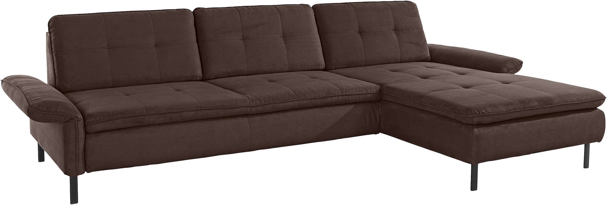 INOSIGN Ecksofa »Birkholm L-Form«, Armlehnverstellung, auch in Easy Clean Bezug - mit Wasser zu reinigen