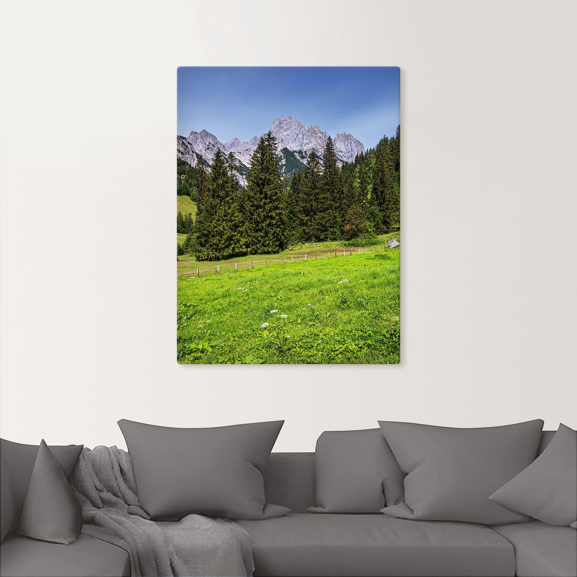 Artland Wandbild »Landschaft Berchtesgadener Land Bayern«, Berge & Alpenbilder, (1 St.), als Alubild, Leinwandbild, Wandaufkleber oder Poster in versch. Größen