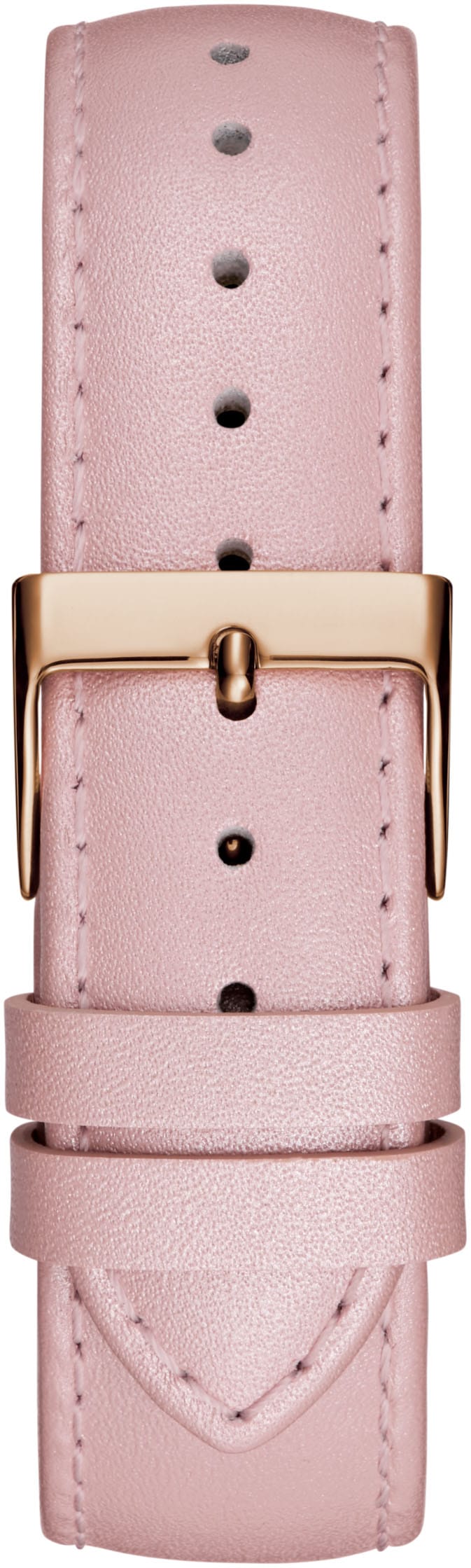 Guess Quarzuhr »LUSTER«, Armbanduhr, Damenuhr, Lederarmband, Mineralglas, analog