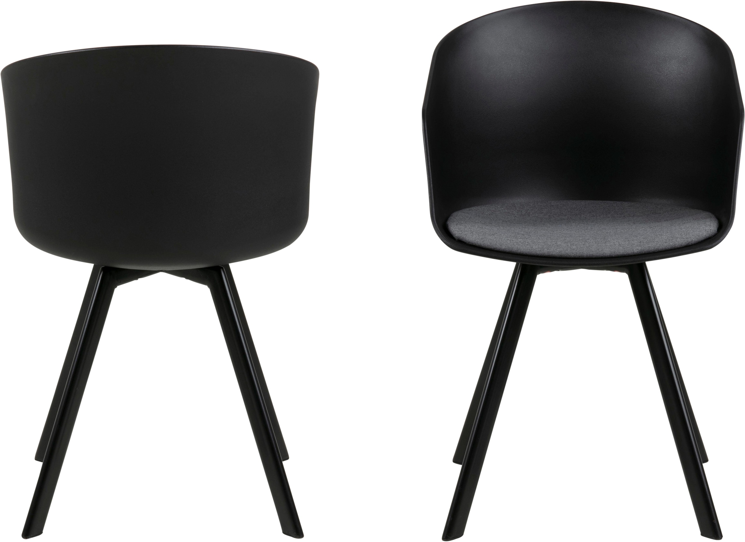 ACTONA GROUP Schalenstuhl »Maik«, (Set), 2 St., mit Metallbeinen und einem  Sitzkissen aus Webstoff, Sitzhöhe 46 cm auf Raten kaufen | Stühle