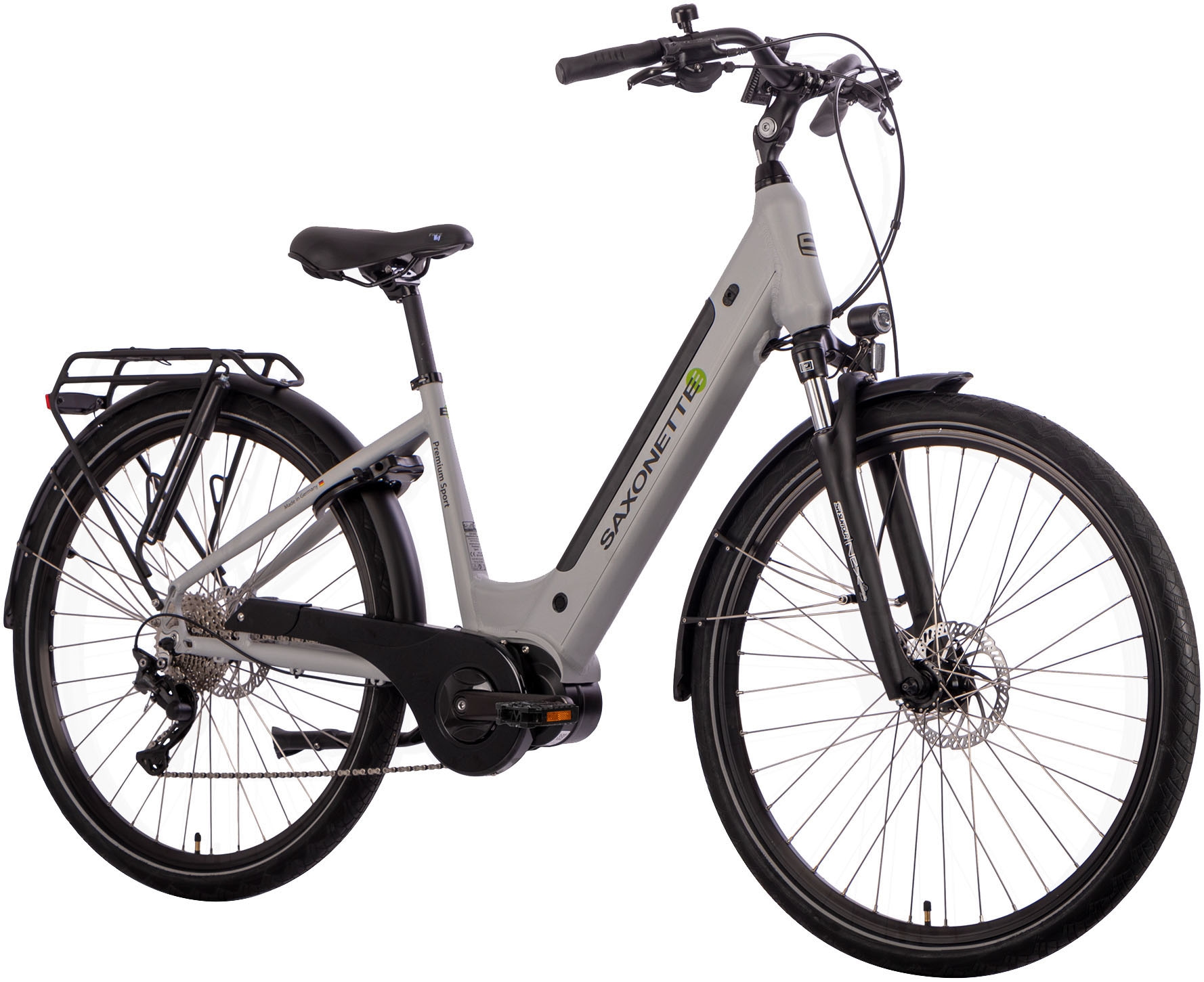 SAXONETTE E-Bike »Premium Sport (Wave)«, 10 Gang, Mittelmotor 250 W, Pedelec, Elektrofahrrad für Damen u. Herren