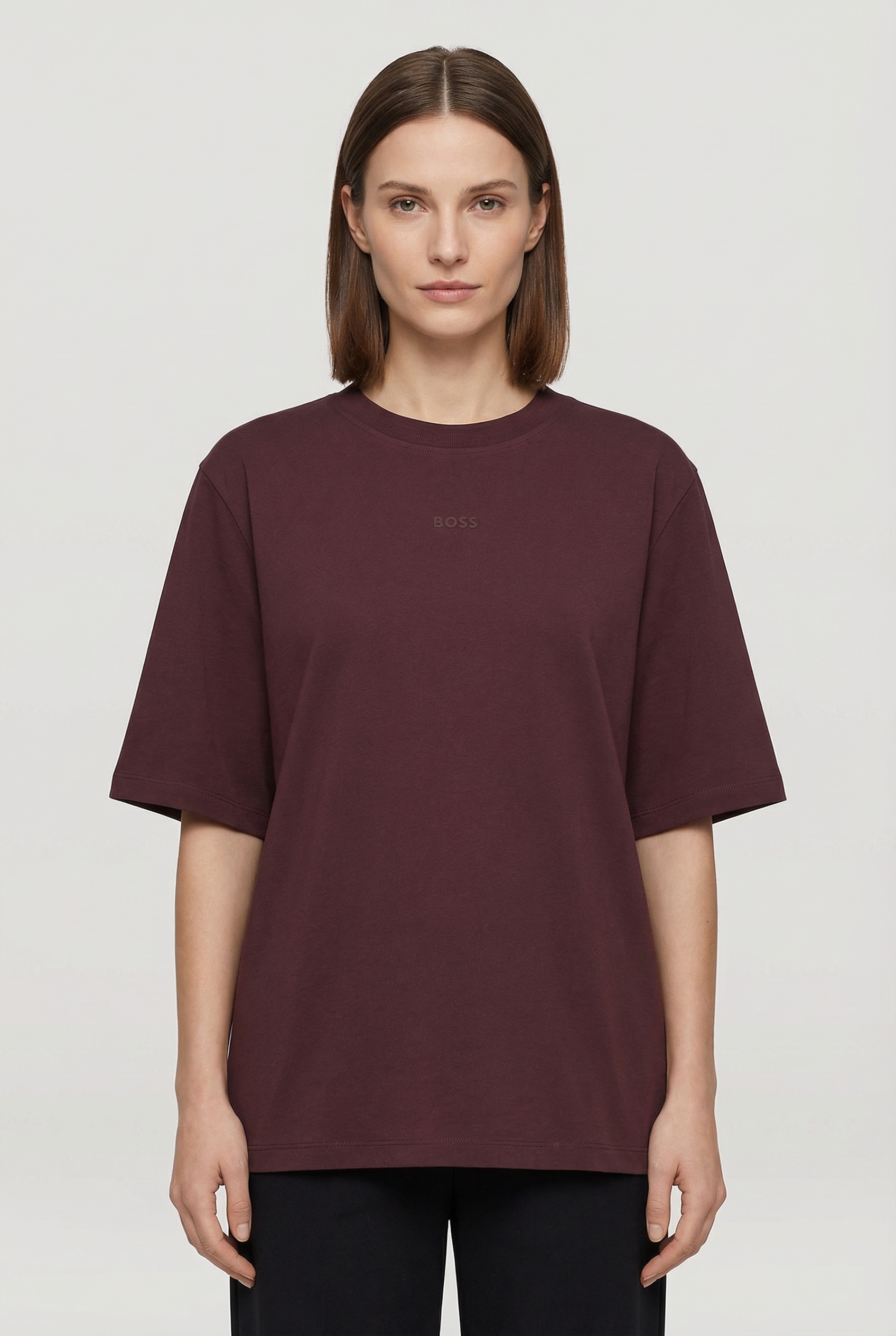 BOSS ORANGE T-Shirt »Enis Premium Damenmode« mit weiten Ärmeln