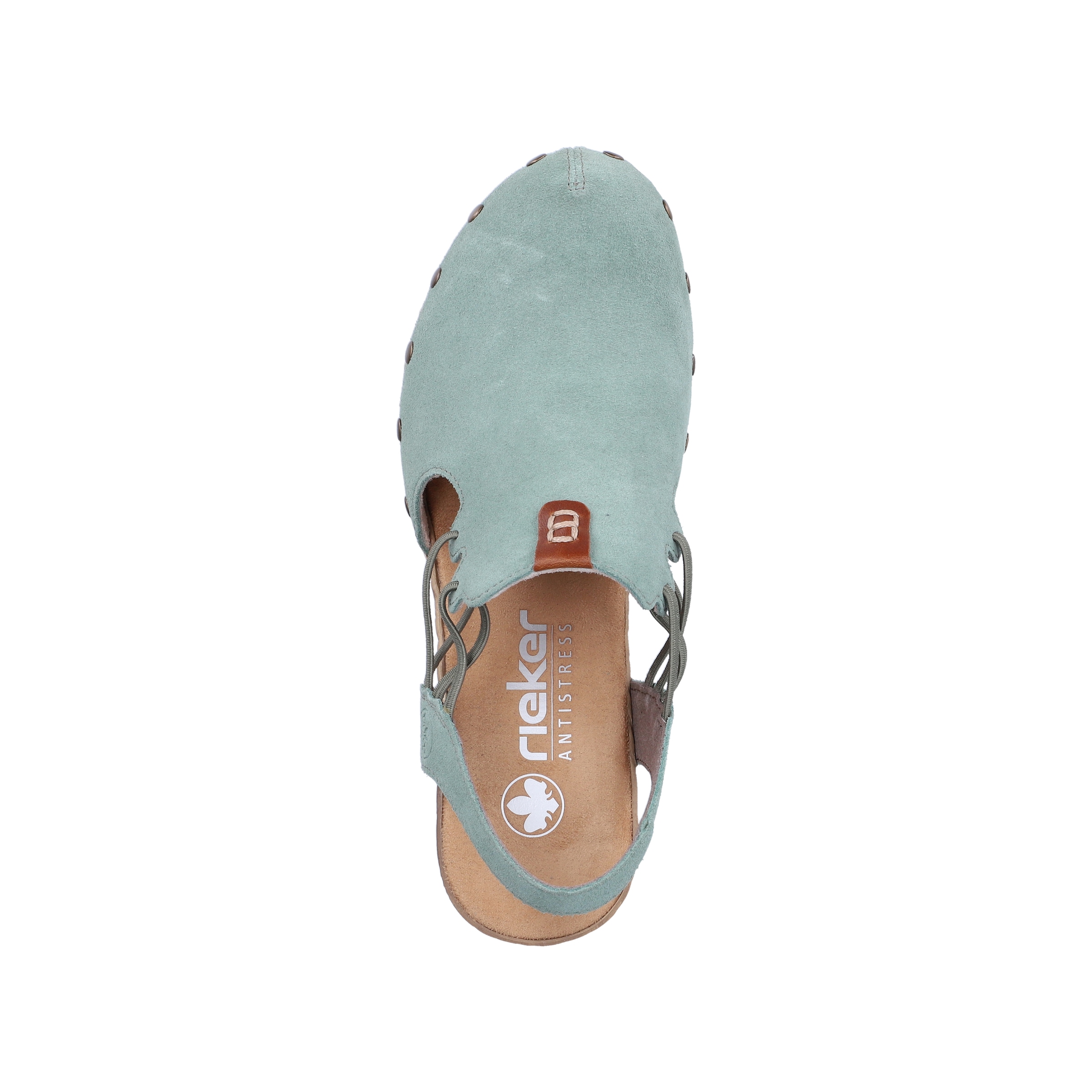 Rieker Clog  Sabot, Sandalette, Sommerschuh mit seitlichen Gummizügen