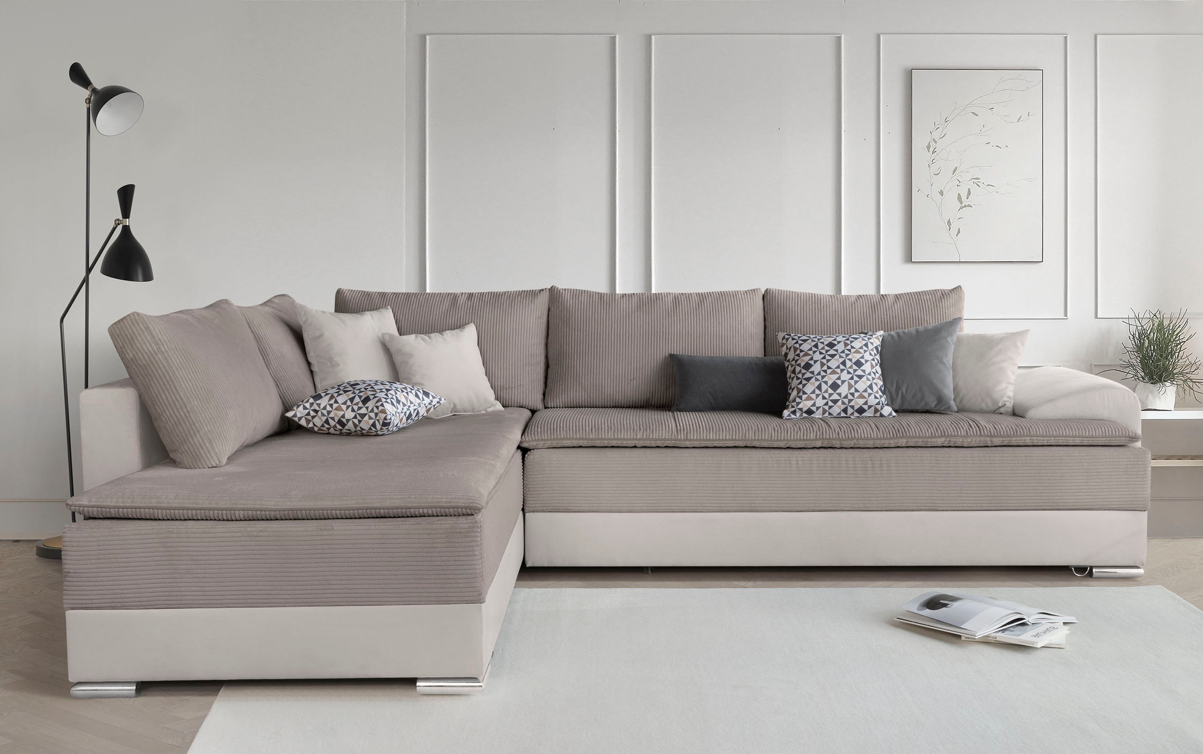 INOSIGN Ecksofa »Boxspringbett Night & Day L-Form mit Dauer-Schlaffunktion günstig online kaufen