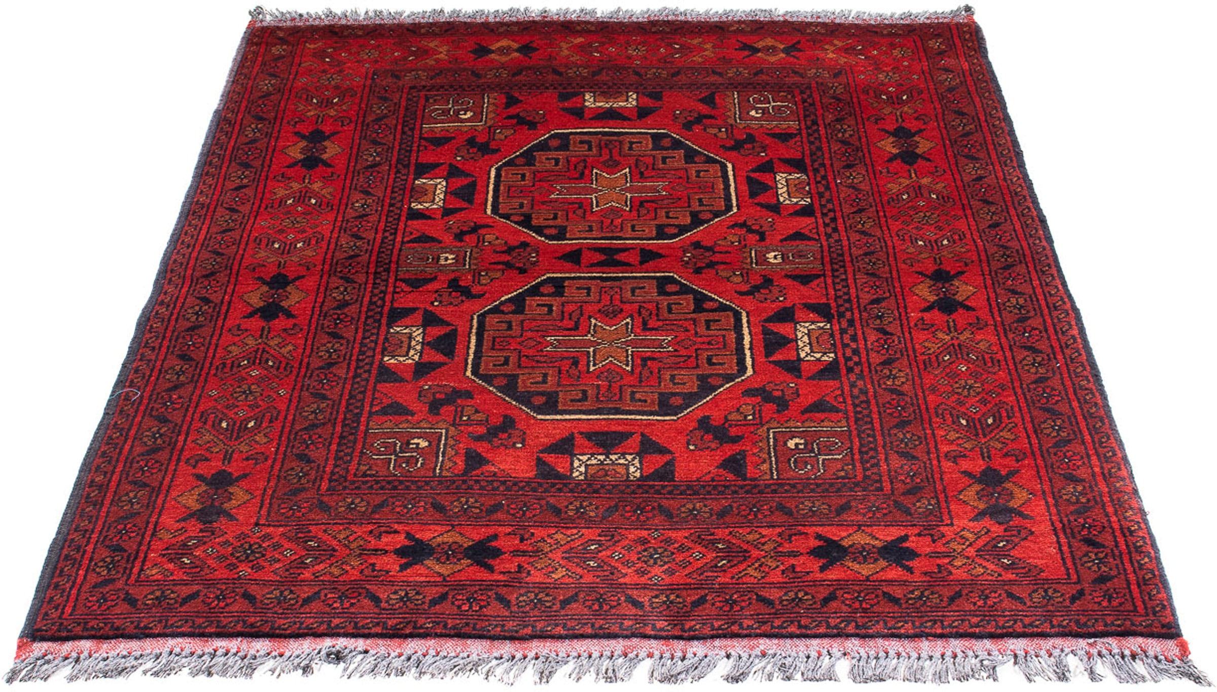 morgenland Orientteppich »Afghan - Kunduz - 146 x 102 cm - dunkelrot«, rech günstig online kaufen