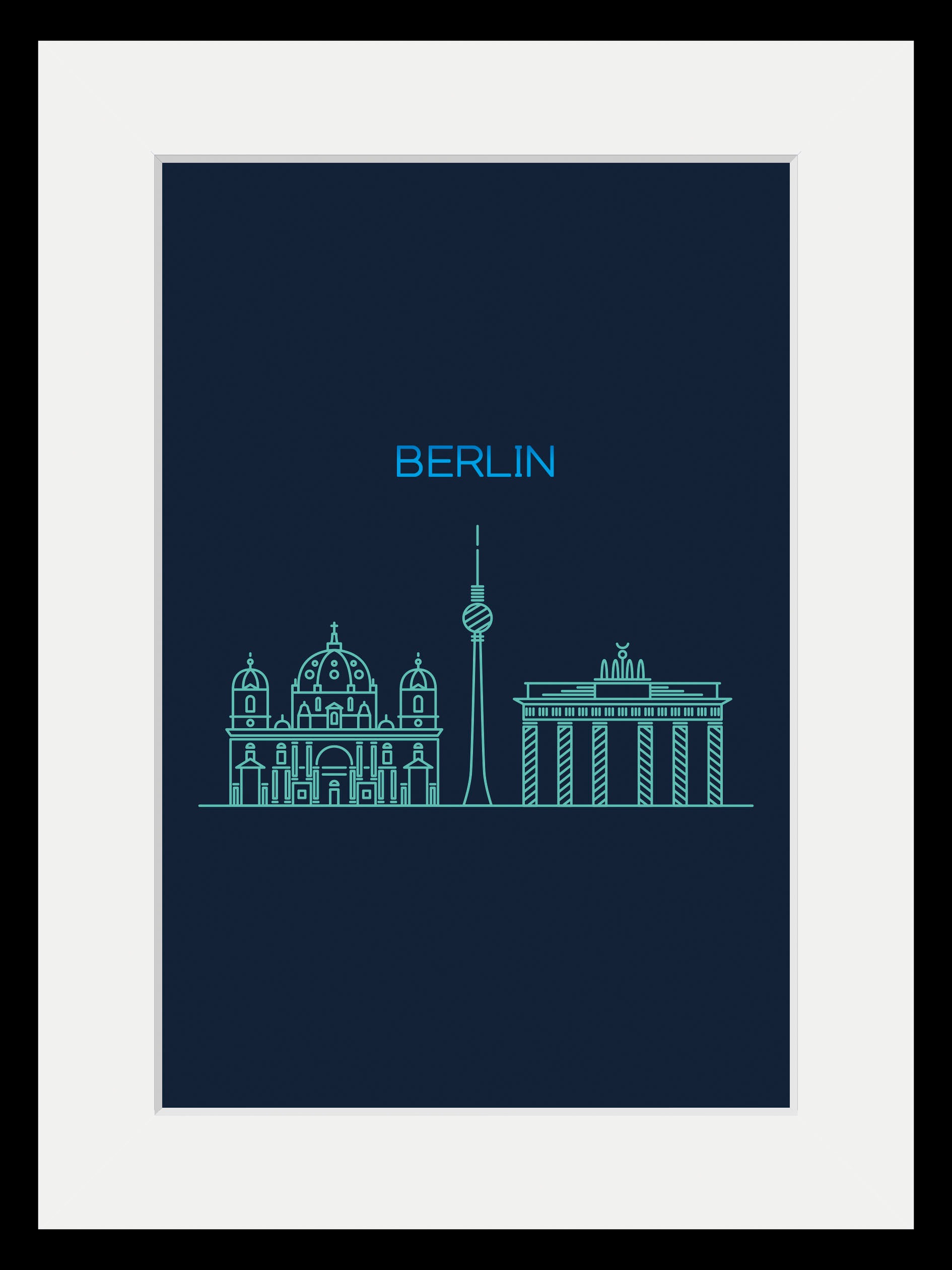 queence Bild »Berlin Sightseeing«, Städte-Stadt-Deutschland-Berlin-Schriftz günstig online kaufen