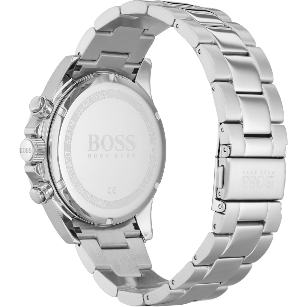 BOSS Chronograph »Hero, 1513755«, Quarzuhr, Herrenuhr, Armbanduhr, Stoppfunktion, Datum, Tachymeter